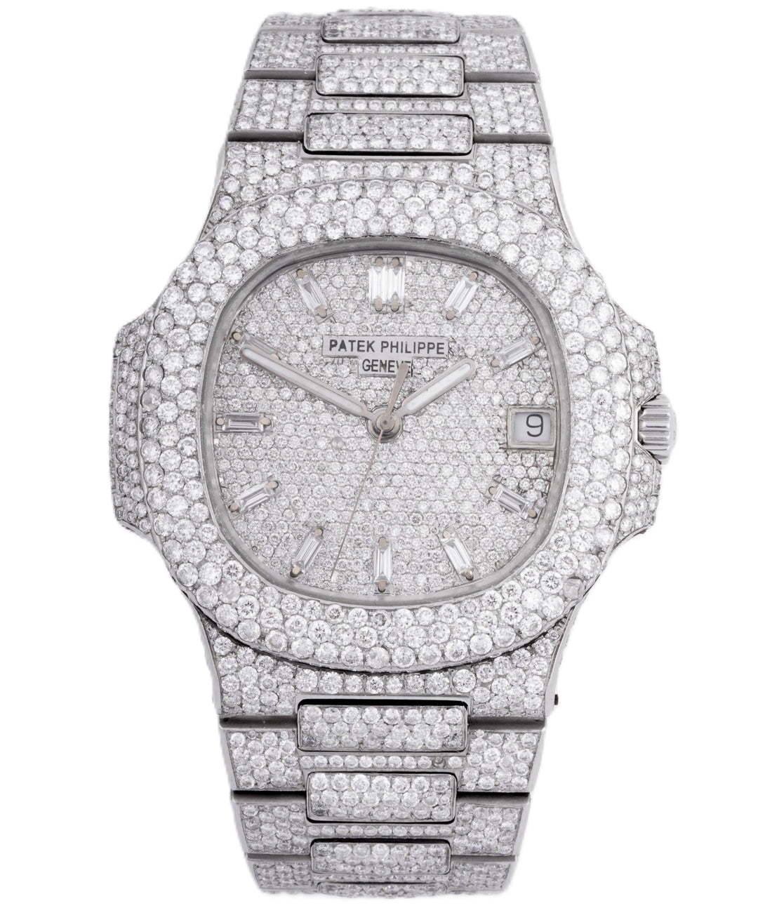 PATEK PHILLIPE CUSTOM ICED OUT | CUSTOM PAVR DIAL| CUSTOM DIAMOND BAND|