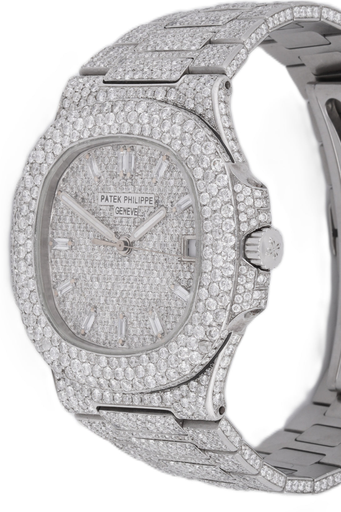PATEK PHILLIPE CUSTOM ICED OUT | CUSTOM PAVR DIAL| CUSTOM DIAMOND BAND|
