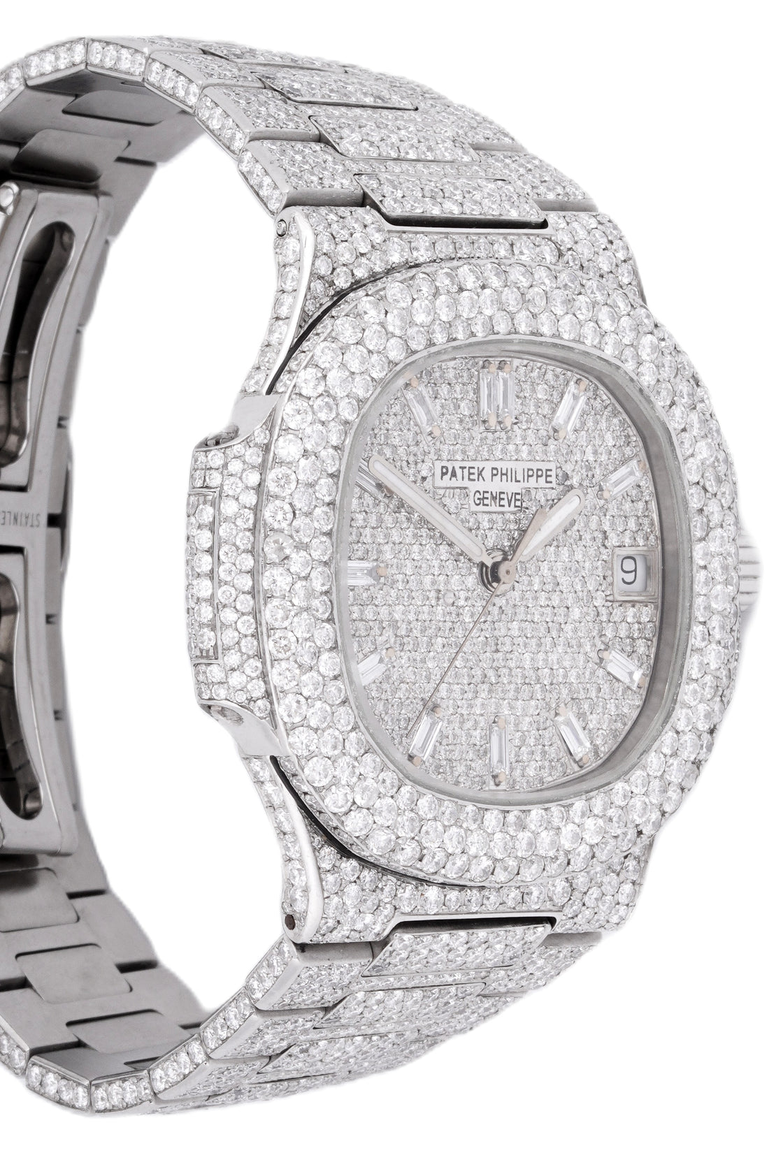PATEK PHILLIPE CUSTOM ICED OUT | CUSTOM PAVR DIAL| CUSTOM DIAMOND BAND|