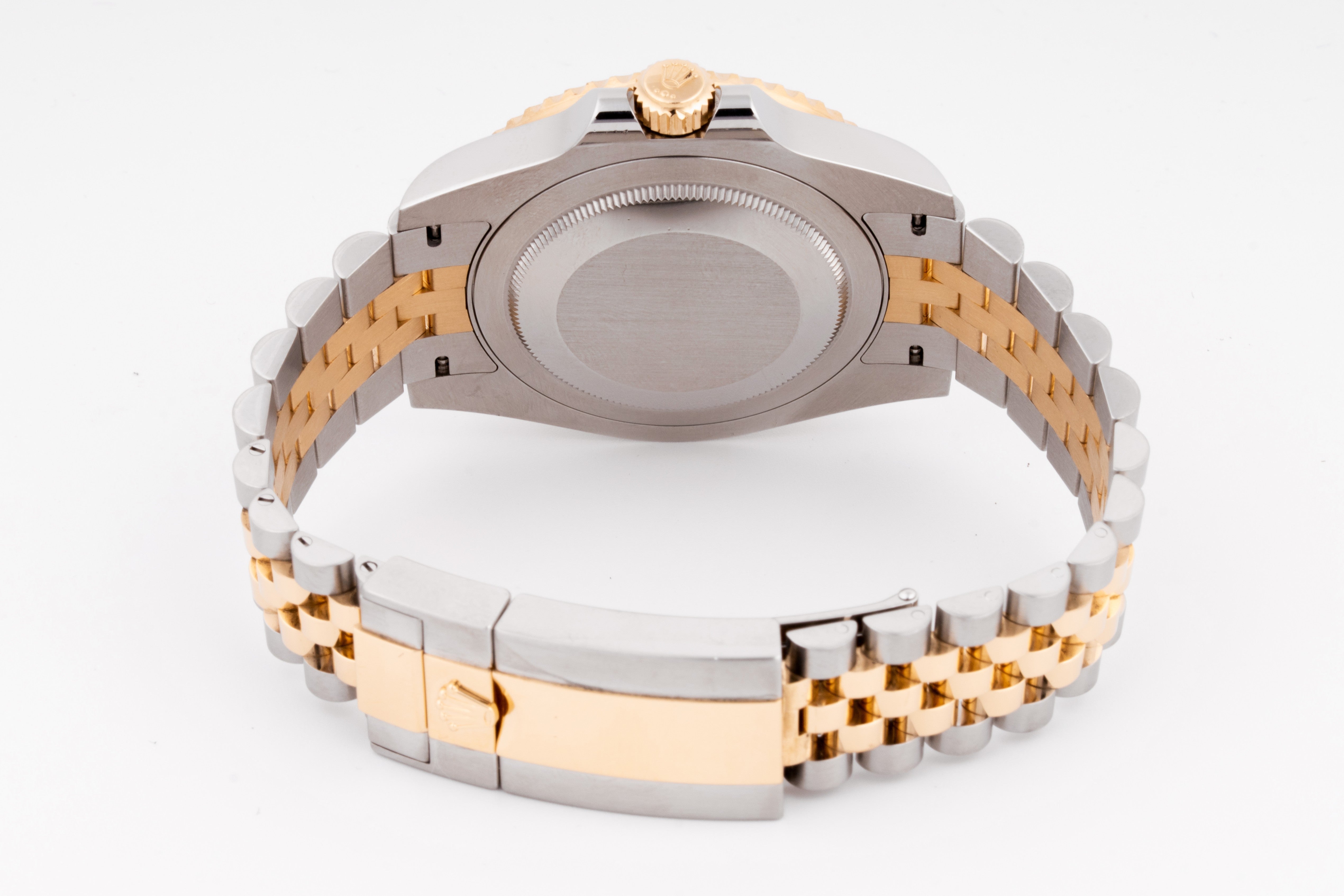 Rolex GMT Master II 41mm STAINLESS STEEL & YELLOW GOLD 126713GRNR Black Dial | Luminus Hour Markers | Ceramic Bezel