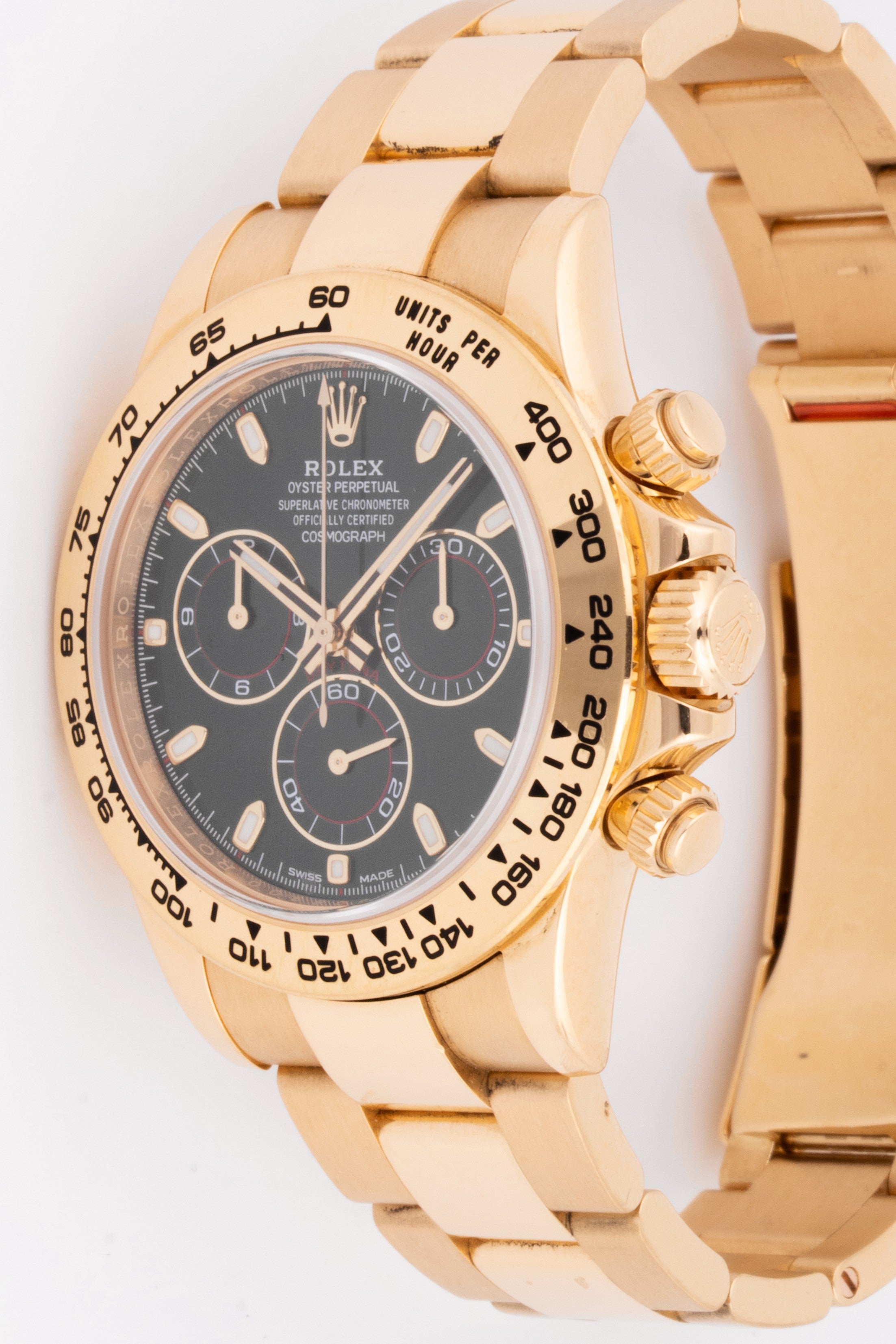 ROLEX DAYTONA YELLOW GOLD JOHN MAYER 116508 | GREEN DIAL| OYSTER BAND