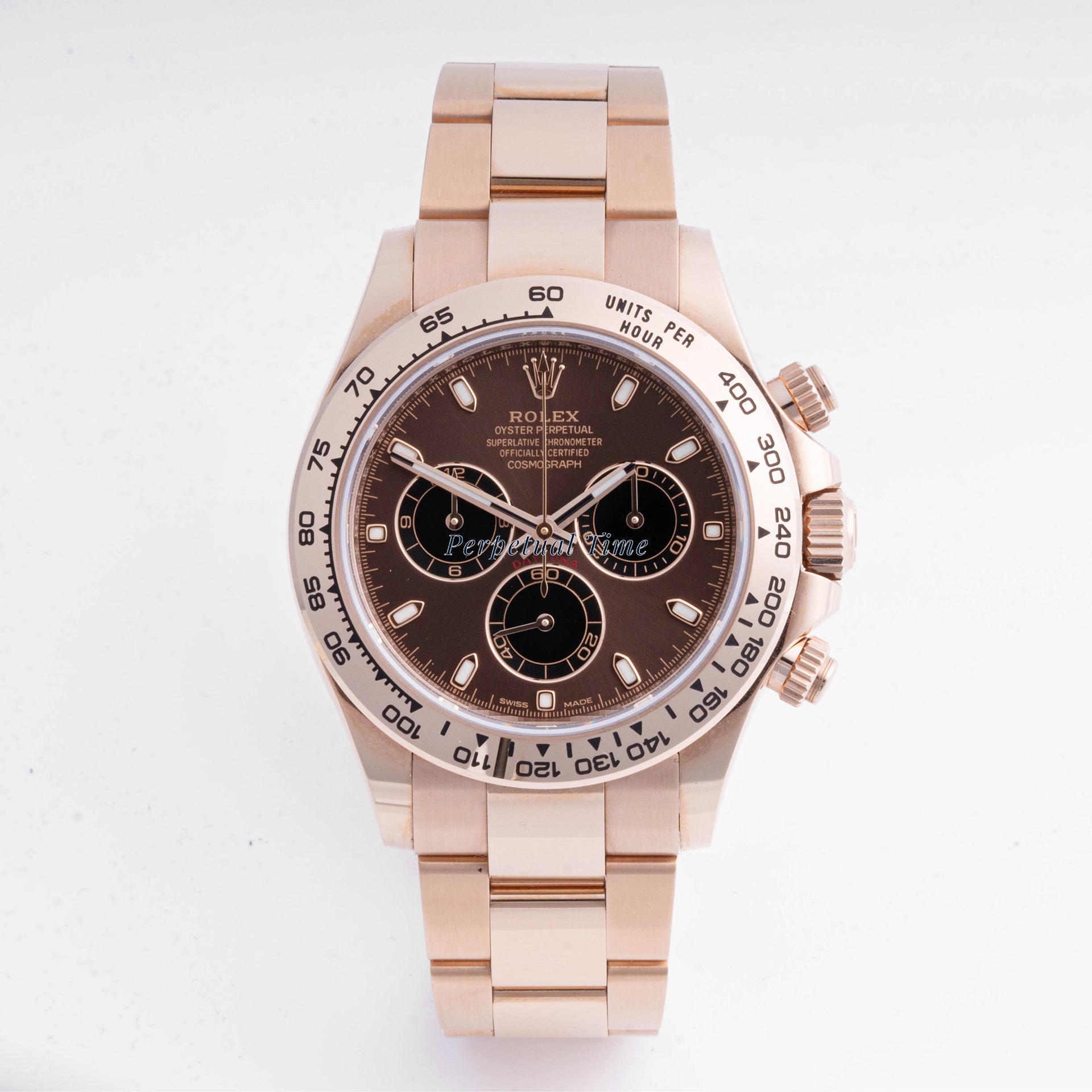 Rolex Daytona 40mm Rose Gold 116505| Chocolate Dial | Oyster band