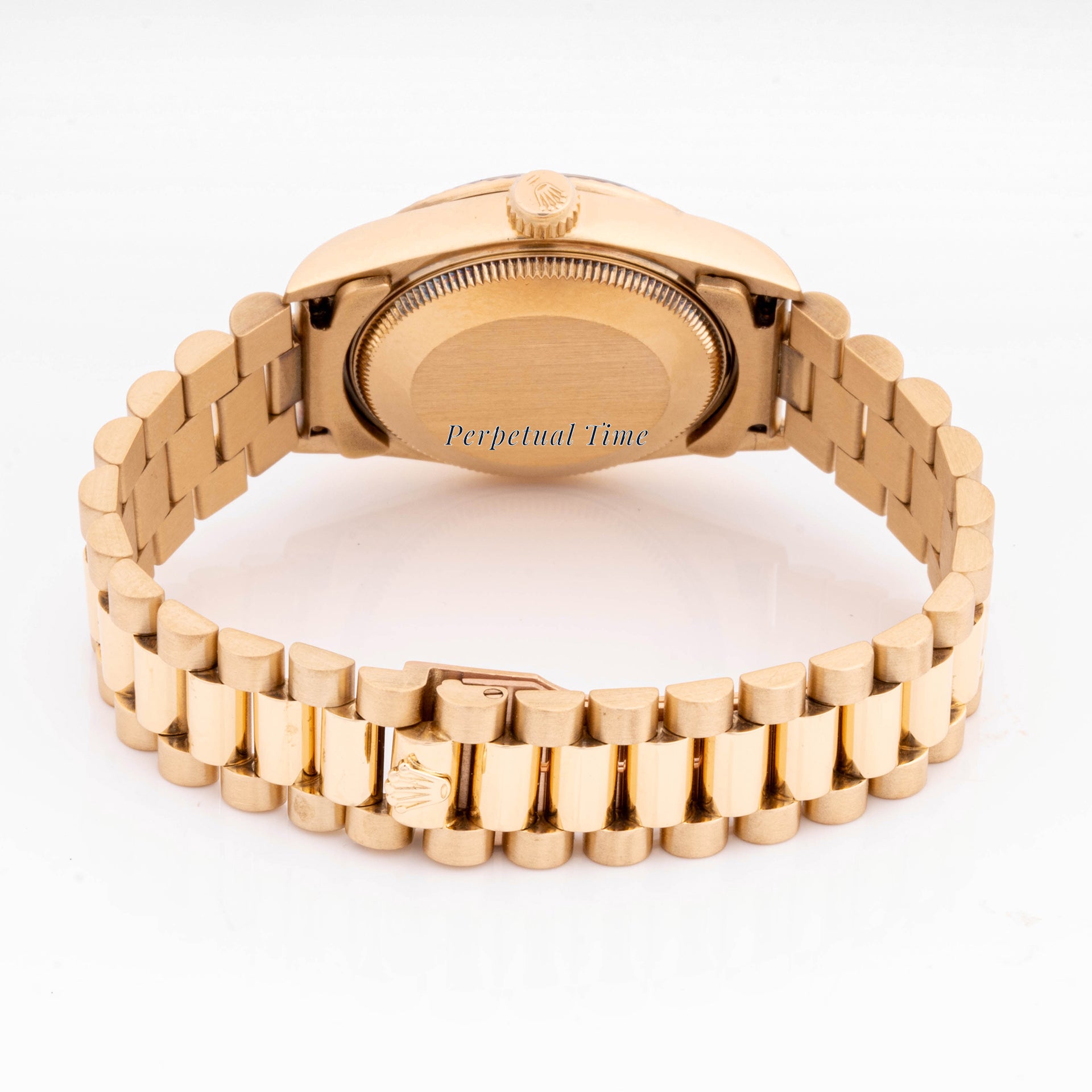 Rolex Datejust 31mm Yellow Gold 68278 Black Dial | Diamond hour markers| Fluted bezel