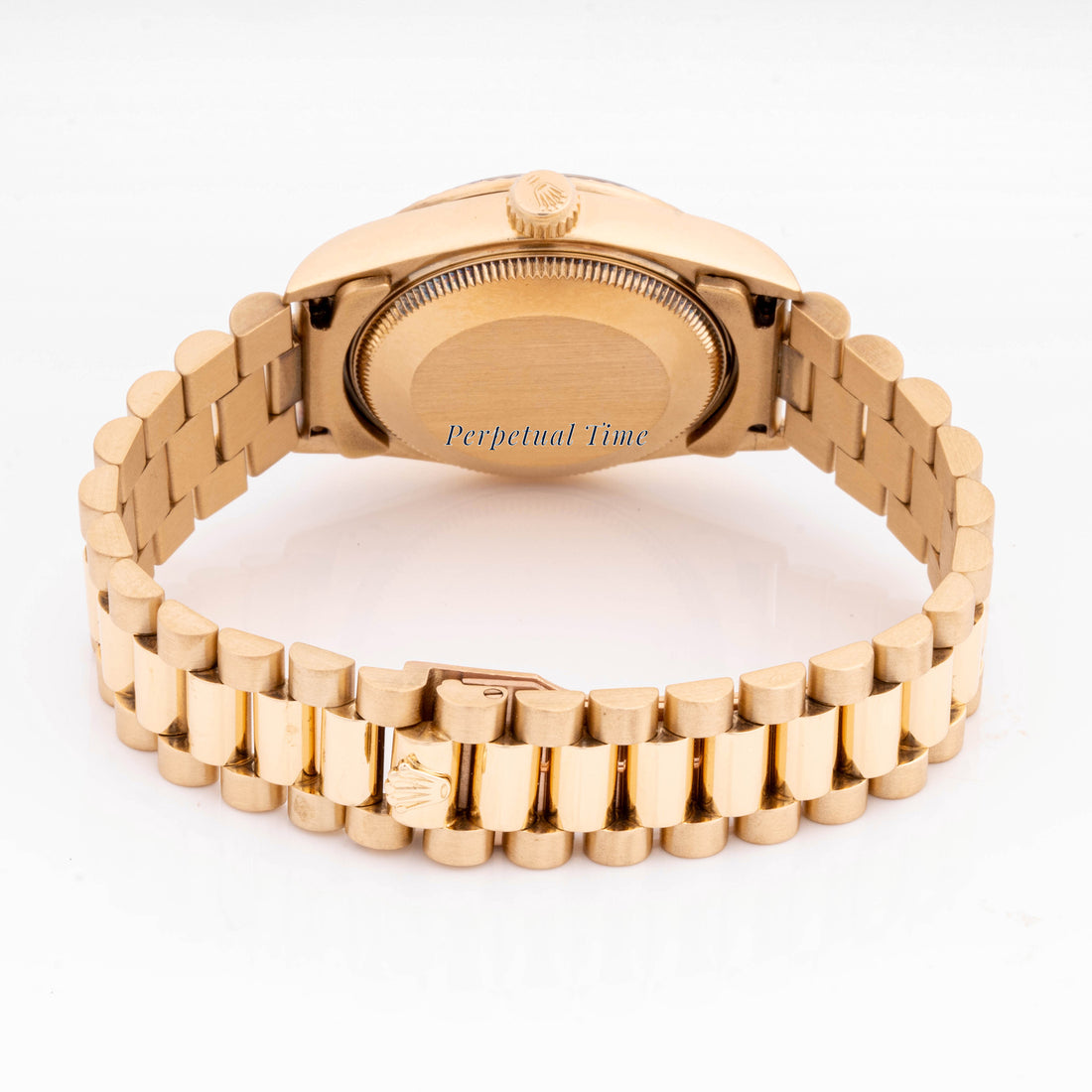 Rolex Datejust 31mm Yellow Gold 68278 Black Dial | Diamond hour markers| Fluted bezel