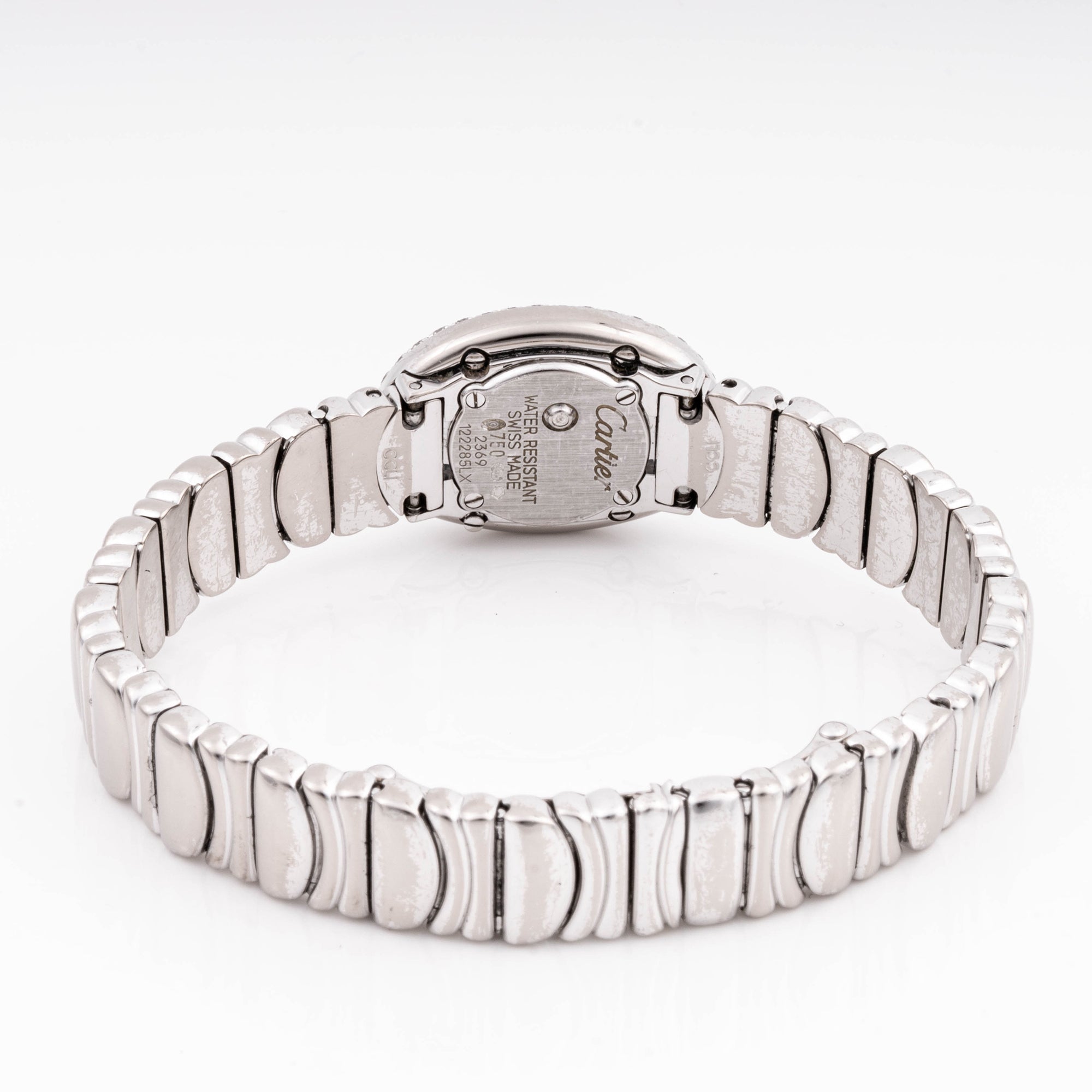 Cartier Baignoire Mini 18mm x 24mm White Gold 2369 Mother of Pearl  Dial | Diamond Numerals hour markers, Diamond bezel