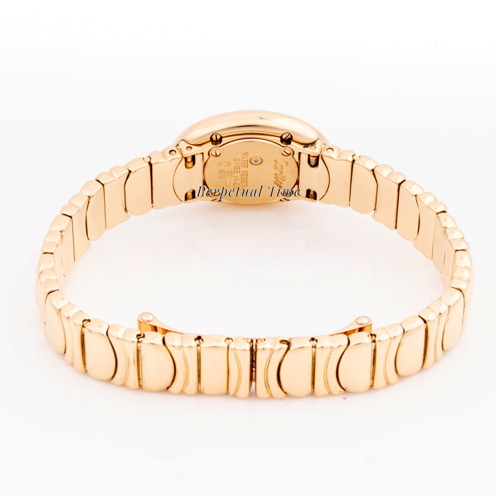 Cartier Baignoire 18mm Yellow Gold 1960 White  Dial | Roman Numerals hour markers, Smooth bezel