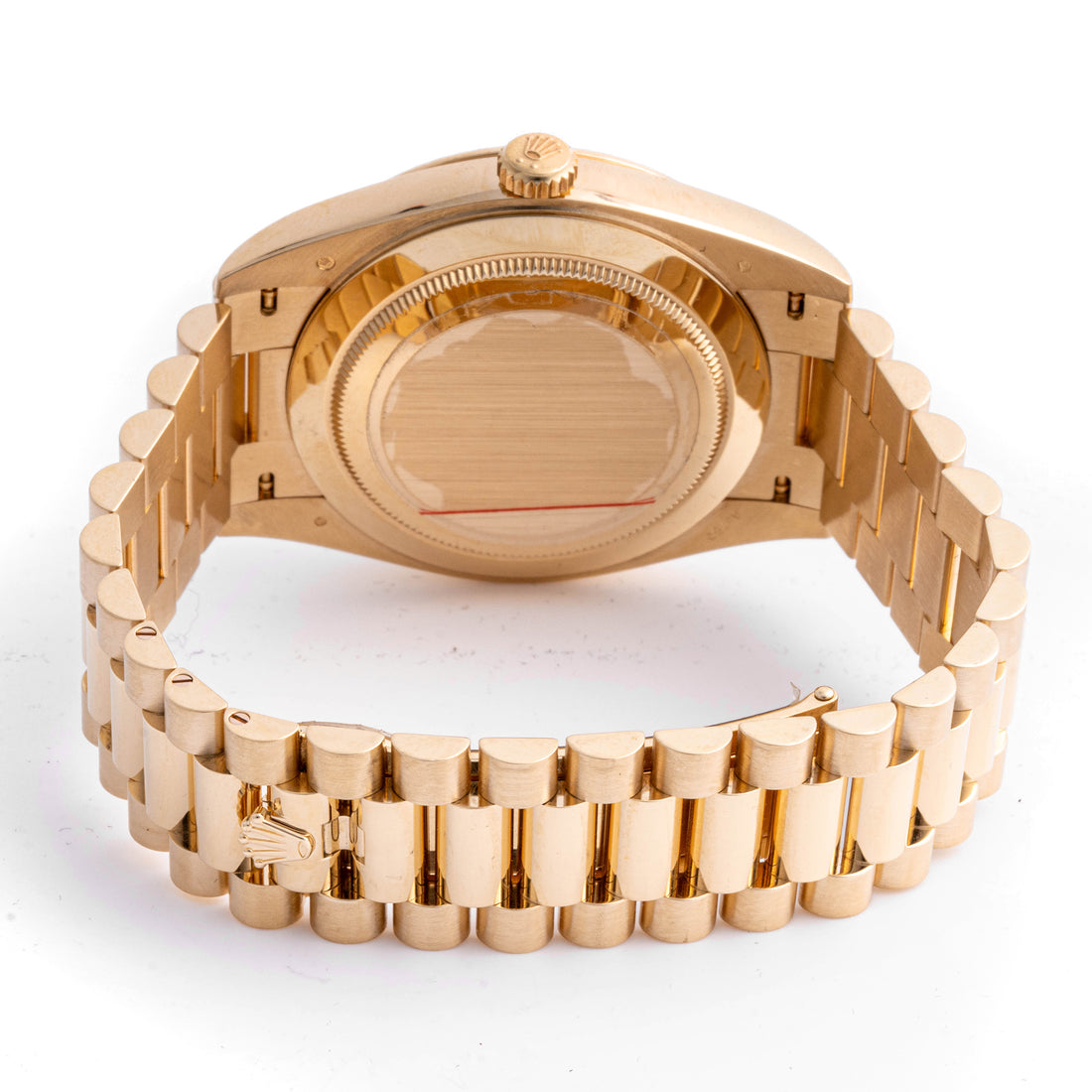 Rolex Day-Date 40mm Yellow Gold 228238 Champagne  Dial | Roman Numerals hour markers, Fluted bezel