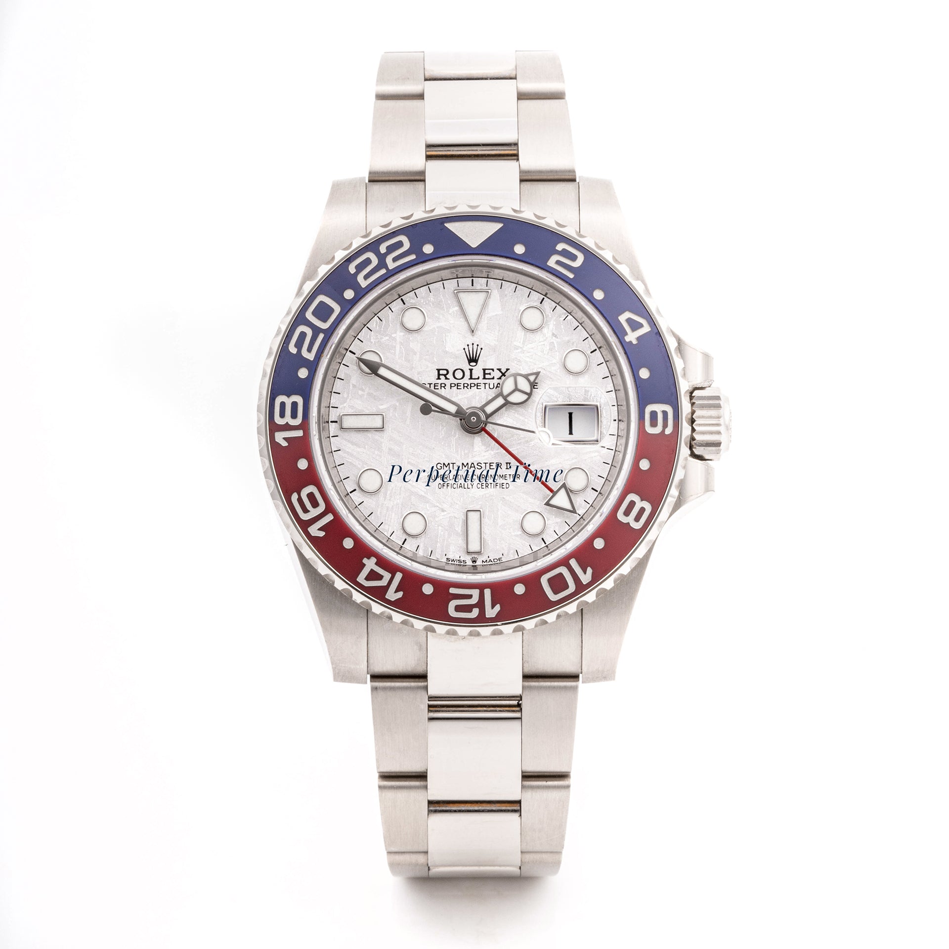 Rolex GMT-Master II “PEPSI” 40mm White Gold 126719 | Meteorite Dial | Oyster Band |