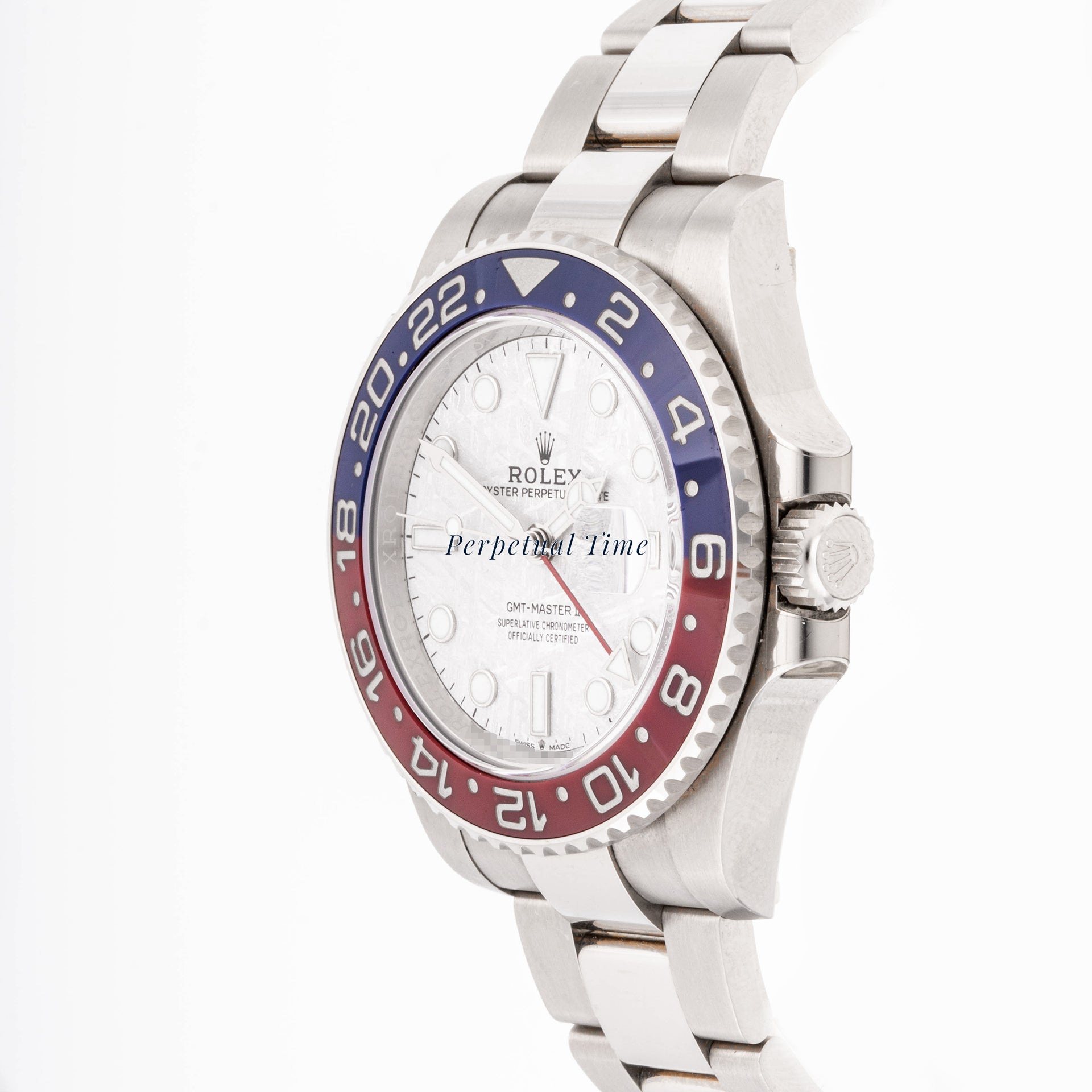 Rolex GMT-Master II “PEPSI” 40mm White Gold 126719 | Meteorite Dial | Oyster Band |