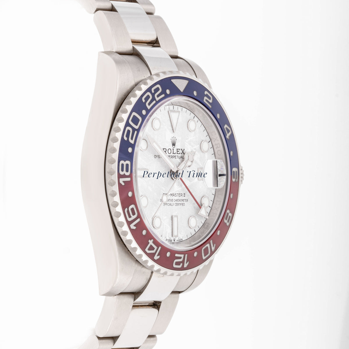 Rolex GMT-Master II “PEPSI” Meteorite Dial 40mm White Gold 126719