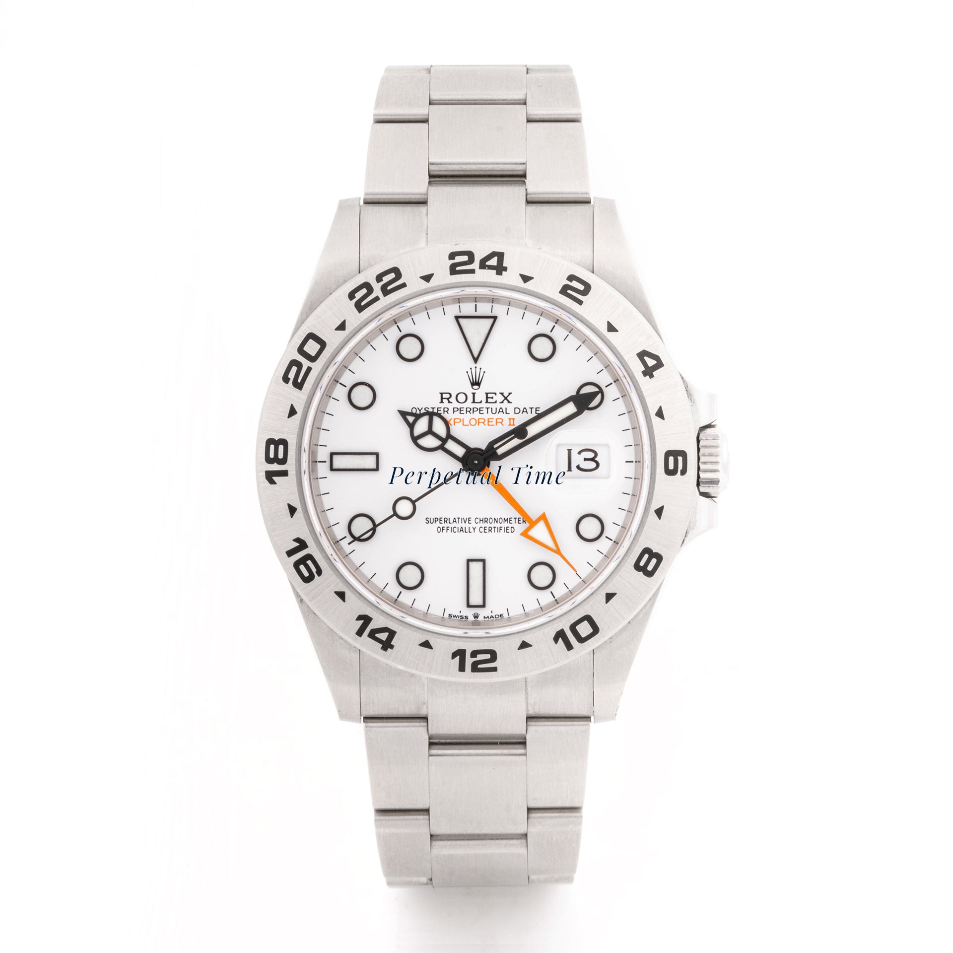 Rolex Explorer II 42mm Stainless Steel 226570 | White Dial |GMT Style Bezel | Oyster Band |