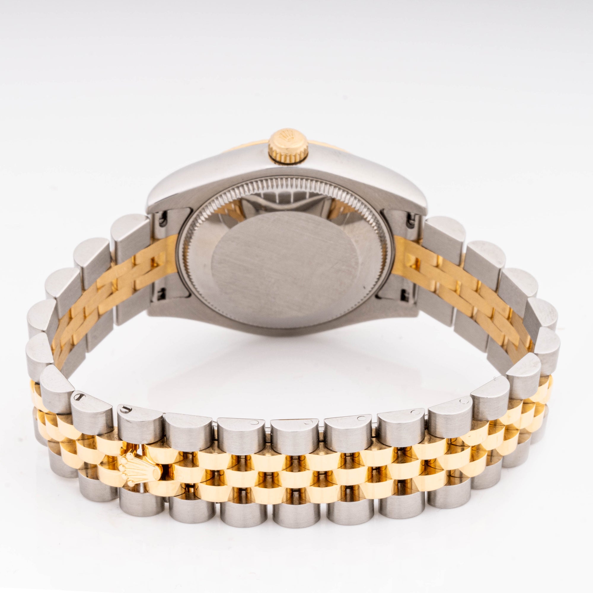 Rolex Datejust 31mm Stainless Steel & Yellow Gold 178273 Champagne  Dial | Diamond hour markers, Fluted bezel