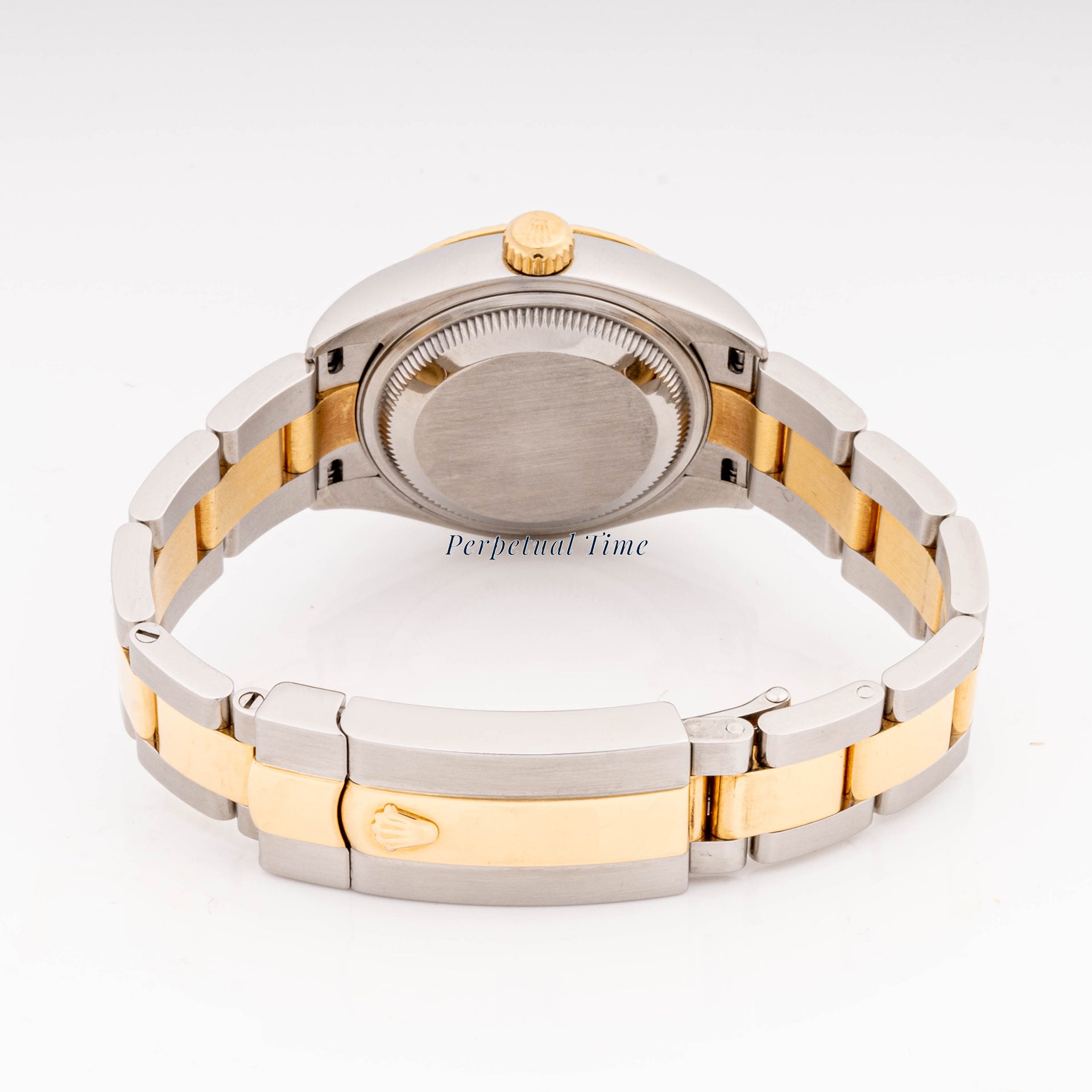 Rolex Lady-Datejust 28 mm Yellow Gold & Stainless Steel 279173 Silver Dial | Index hour markers, Fluted bezel