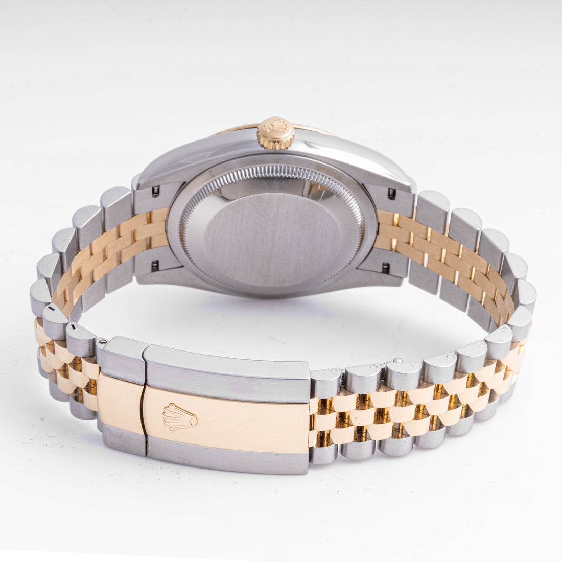 Rolex Datejust 36 mm Yellow Gold & Stainless Steel 126233 Champagne  Dial | Stick hour markers, Fluted bezel