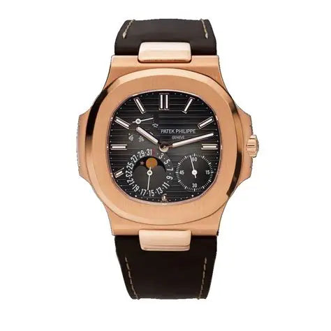 Patek Philippe Nautilus Rose Gold 40mm 5712R-001 | Brown Dial | Black Alligator Band