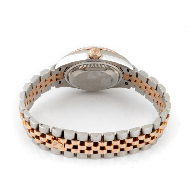 Rolex Lady-Datejust 28mm Stainless Steel & Rose Gold 279271 Slate Dial | Roman Numerals hour markers, Fluted bezel