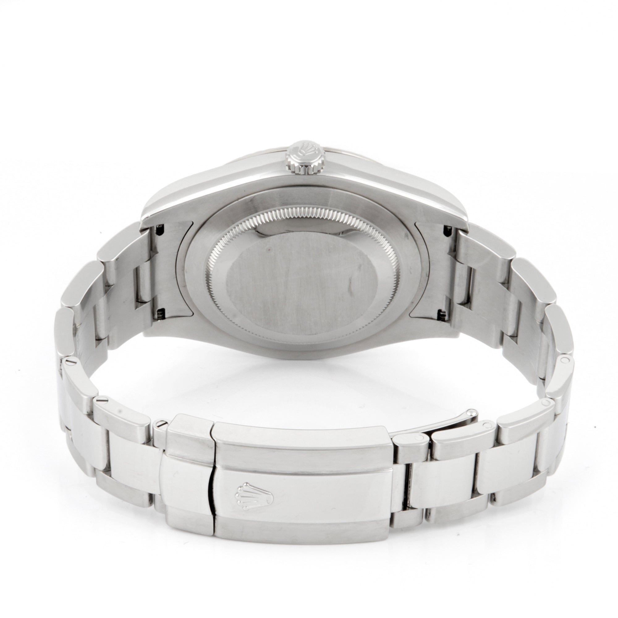 Rolex Datejust 41mm Stainless Steel & White Gold 116334 White Dial | Index hour markers, Fluted bezel