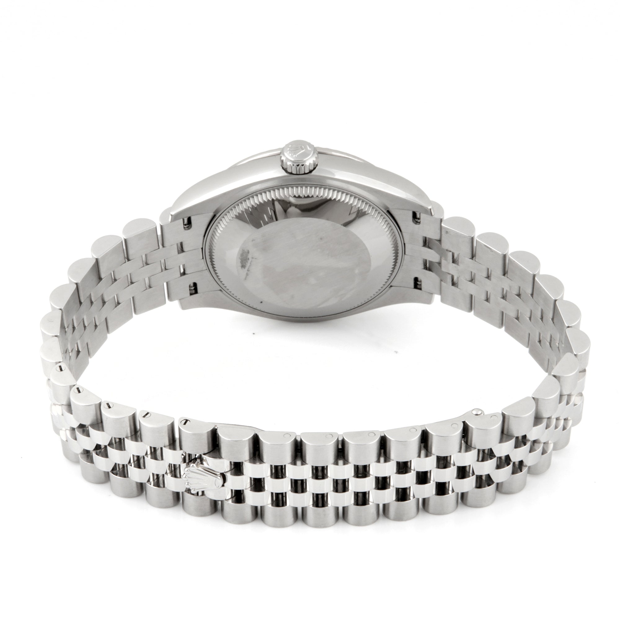 Rolex Datejust 31mm Stainless Steel & White Gold 278274 Mint Green Dial | Index hour markers, Fluted bezel