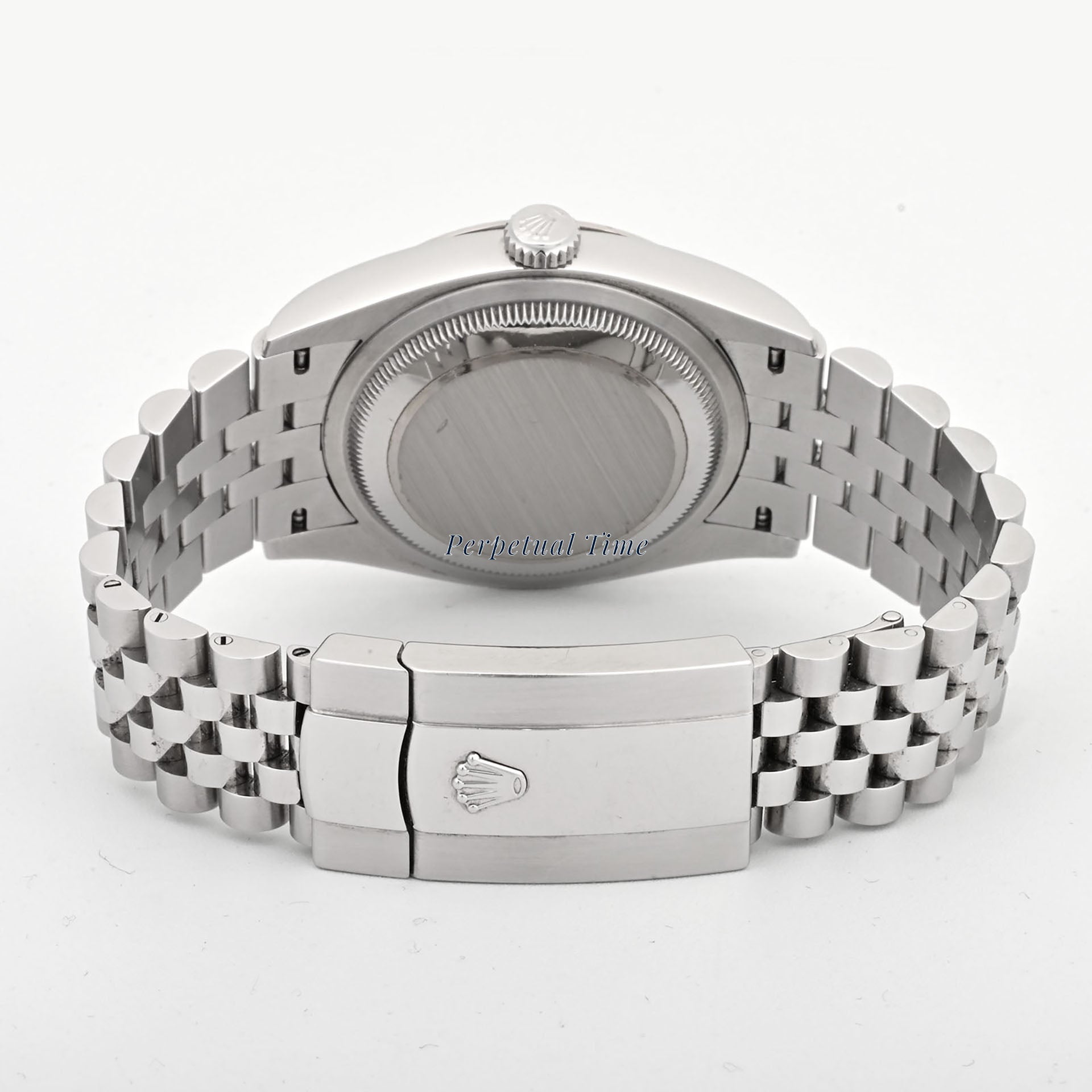 Rolex Datejust 36mm Blue Computer Diamond Dial 126234 Fluted Bezel Jubilee Band