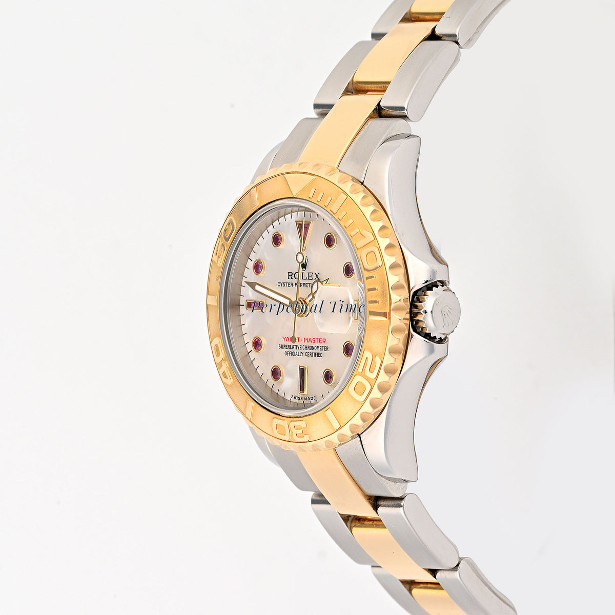 Rolex Yacht-Master 29mm White MOP Ruby Dial 169623