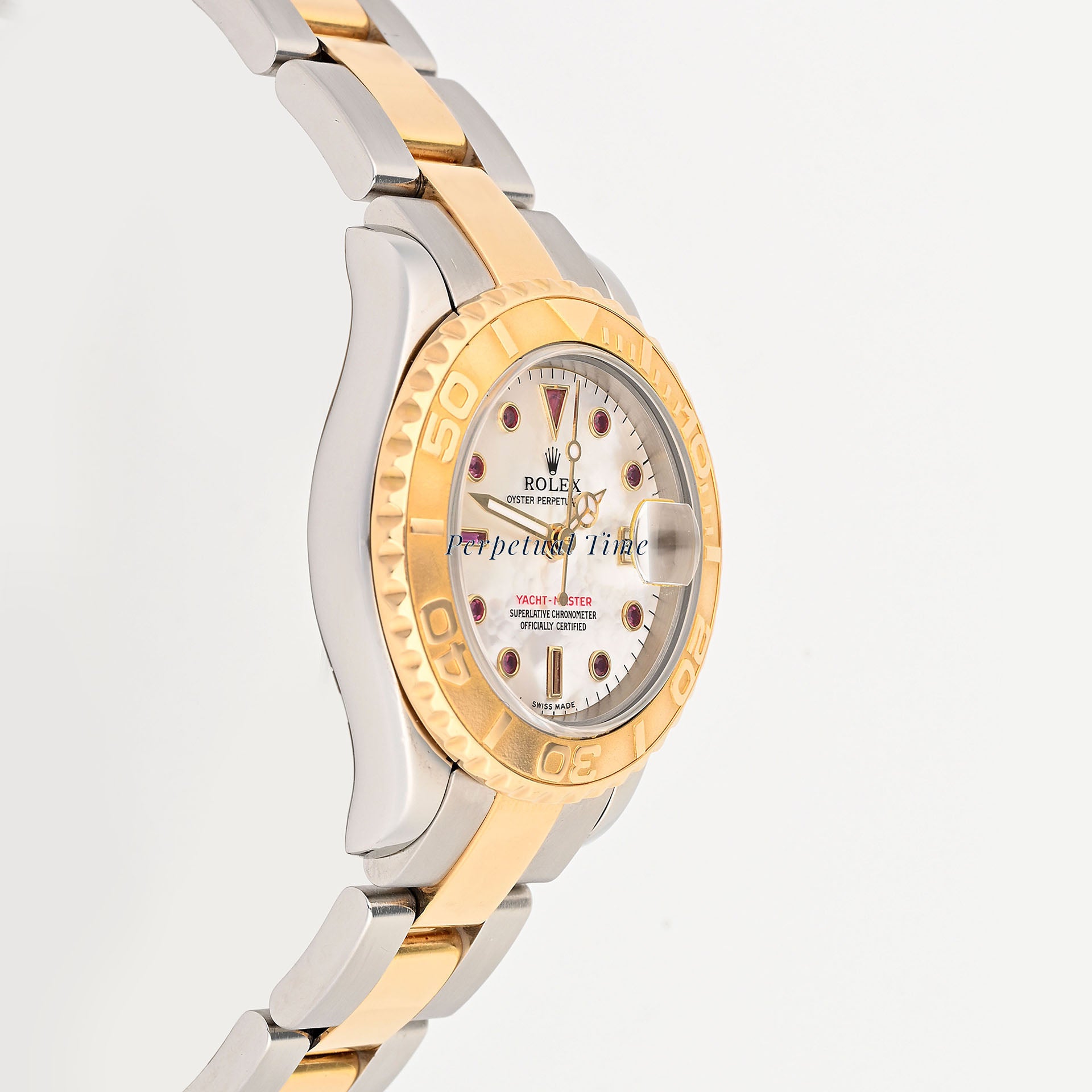 Rolex Yacht-Master 29mm White MOP Ruby Dial 169623