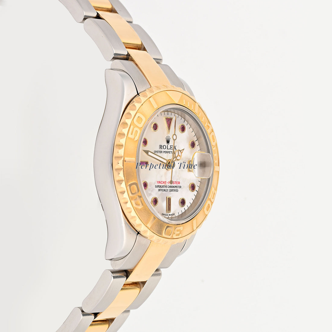 Rolex Yacht-Master 29mm White MOP Ruby Dial 169623