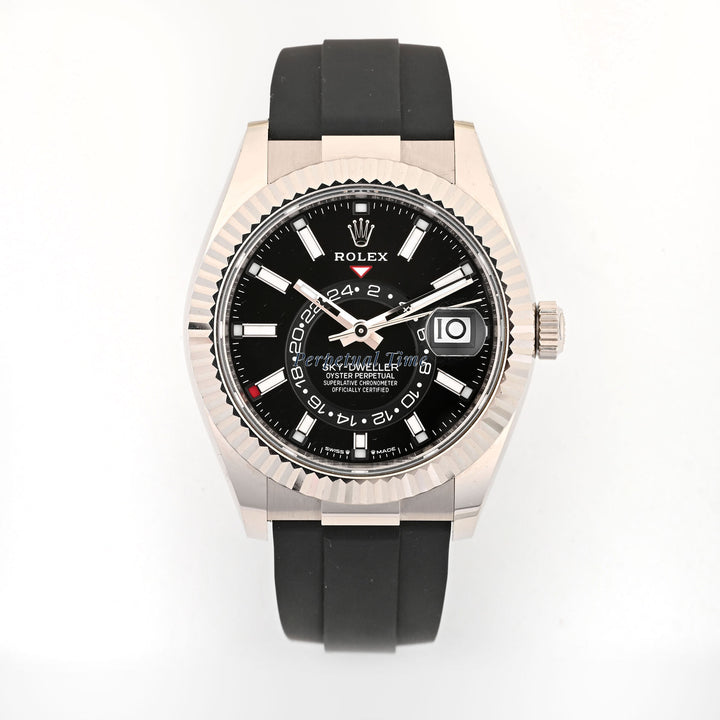 Rolex Sky-Dweller Oyster Flex 42mm White Gold Black Dial 336239 With Card 2026