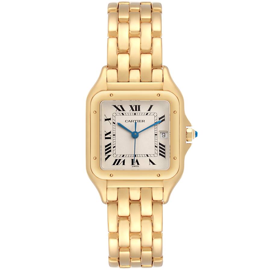 CARTIER PANTHERE YELLOW GOLD 27MM 106000M| IVORY DIAL| YELLOW GOLD BAND|