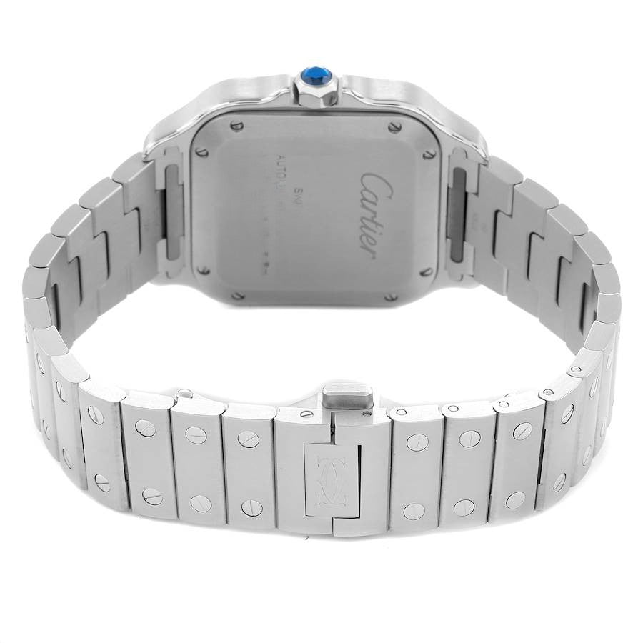 CARTIER SANTOS MEDIUM STAINLESS STEEL 35MM 4075| WHITE ROMAN DIAL |