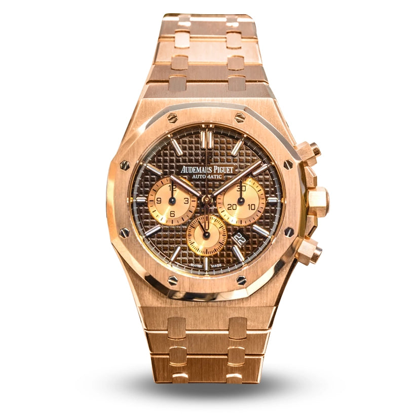 Audemars Piguet Royal Oak Chronograph 41mm Rose Gold 26331OR |Chocolate Dial |  Rose Gold bezel