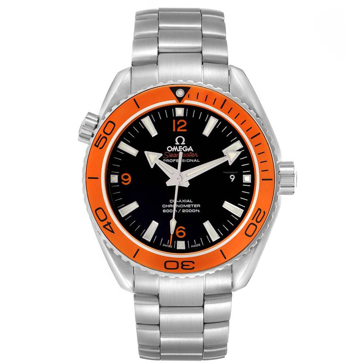 OMEGA PLANET OCEAN STAINLESS STEEL 45MM 232.30.46.21.01.002 |ORANGE BEZEL | STEEL BAND |