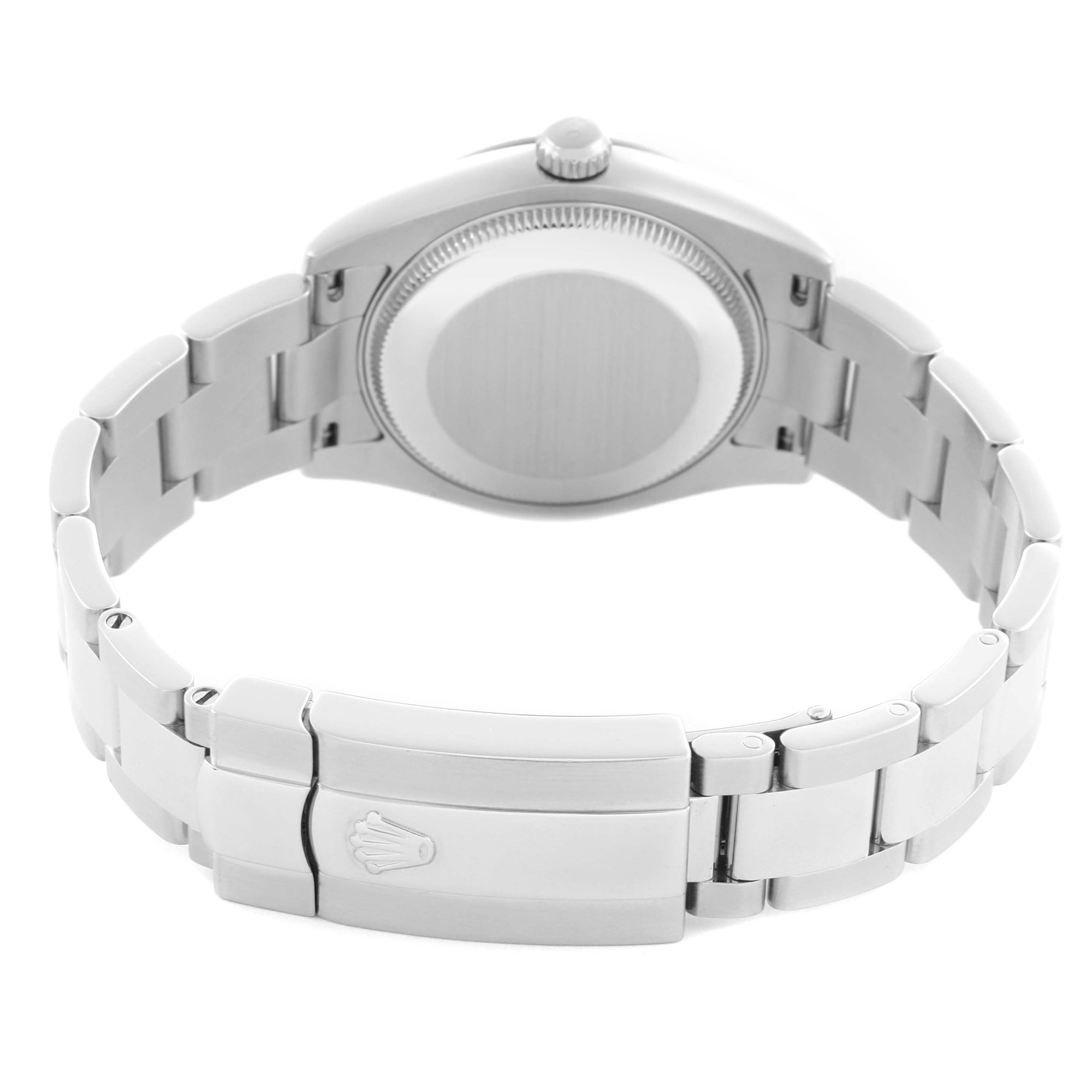 ROLEX DATEJUST 31MM STAINLESS STEEL 178274 |BLACK DIAMOND DIAL|FLUTED BEZEL| OYSTER BAND|