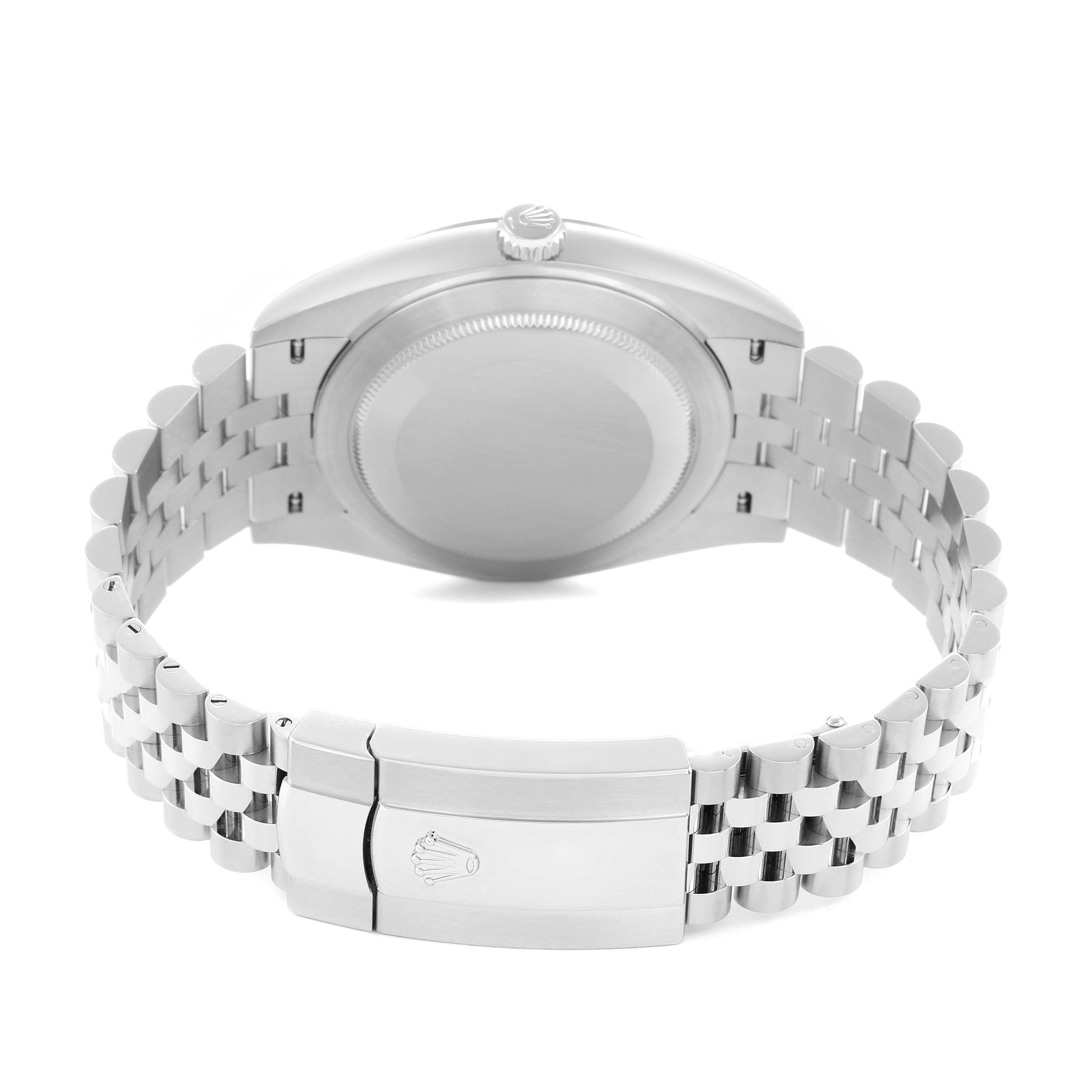 ROLEX DATEJUST 41MM STAINLESS STEEL 126334 | WIMBLEDON DIAL | FLUTED BEZEL | JUBILEE BAND