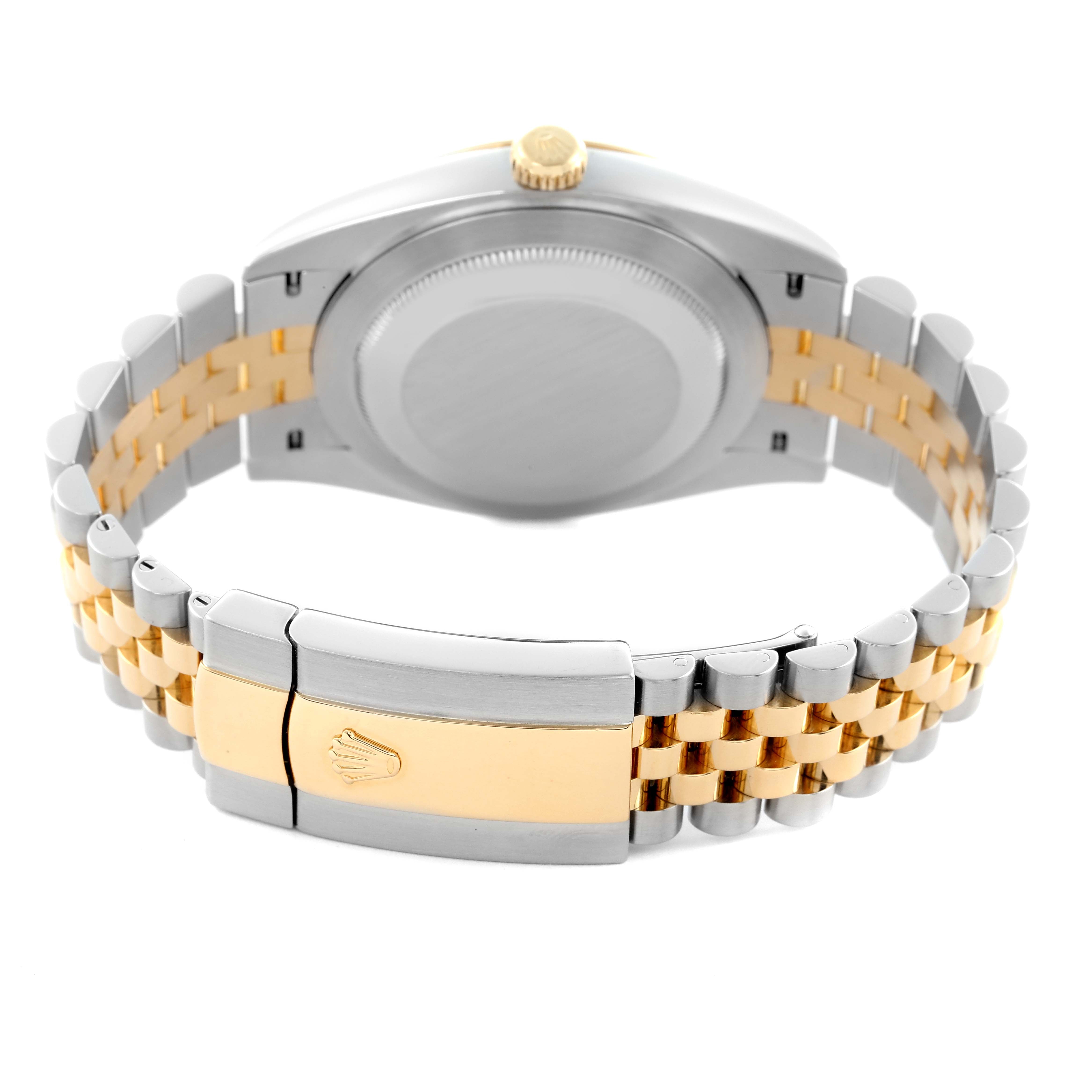 ROLEX DATEJUST 41MM STAINESS STEEL AND YELLOW GOLD 126333 | CHAMPAGNE STICK DIAL| FLUTED BEZEL | JUBILEE BAND