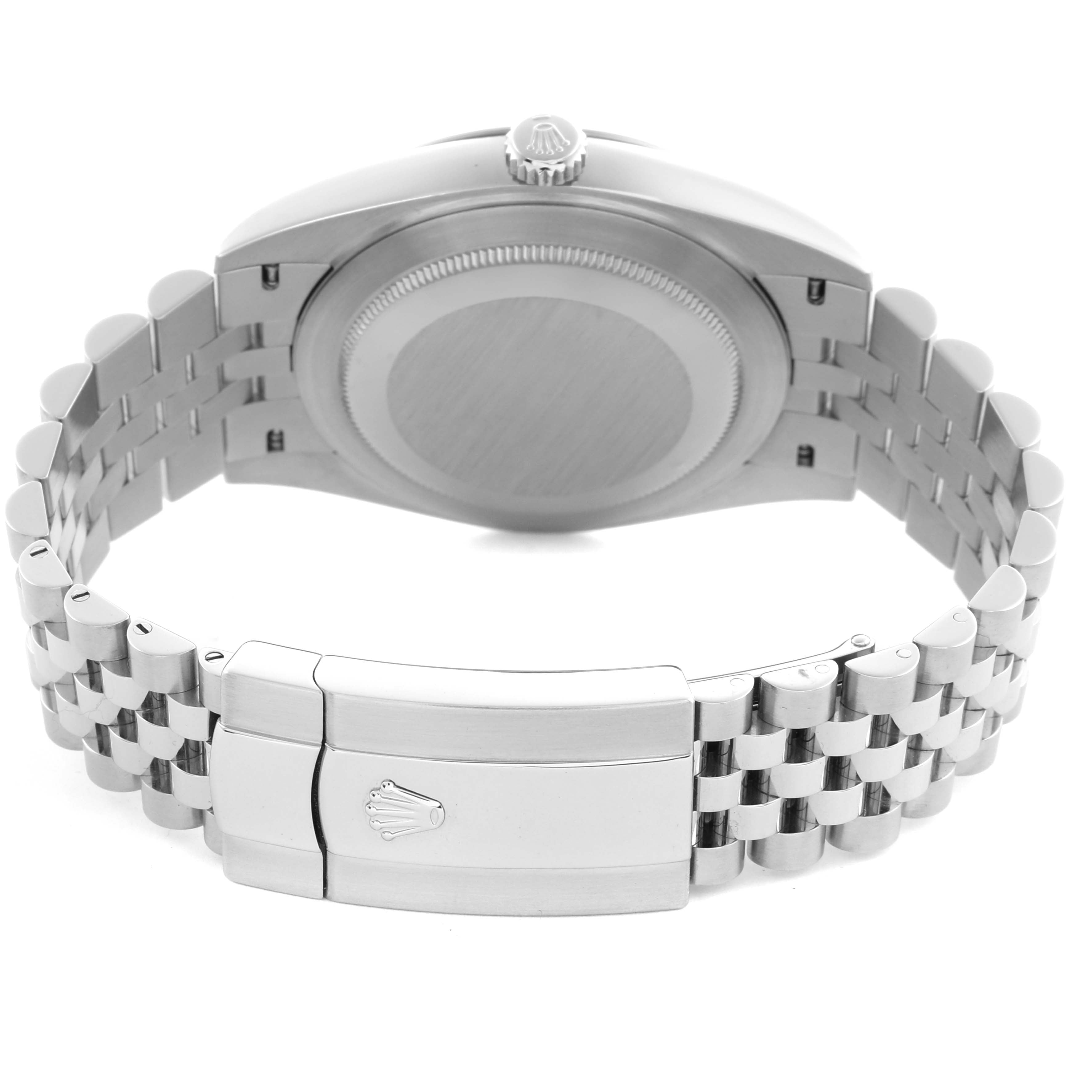 ROLEX DATEJUST 41MM STAINLESS STEEL 126334 | BLACK DIAMOND DIAL | FLUTED BEZEL | JUBILEE BAND