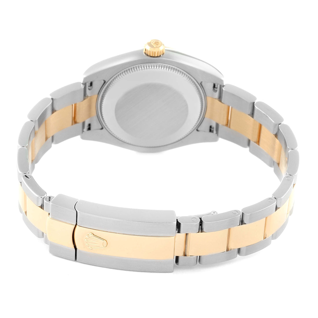 ROLEX DATEJUST 31MM STAINLESS STEEL & YELLOW GOLD 178273 |CHAMPAGNE STICK| FLUTED BEZEL | OYSTER BAND