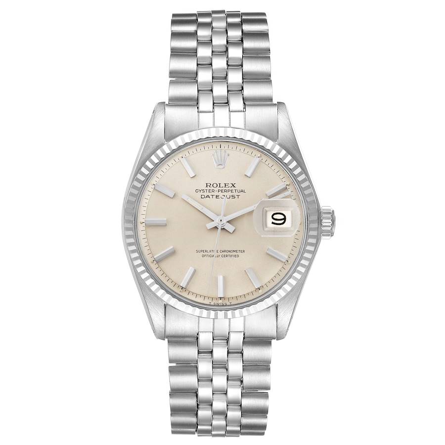 ROLEX DATEJUST 36MM STAINLESS STEEL 1601 | INDEX DIAL | FLUTED BEZEL | JUBILEE BAND | NON QUICK |