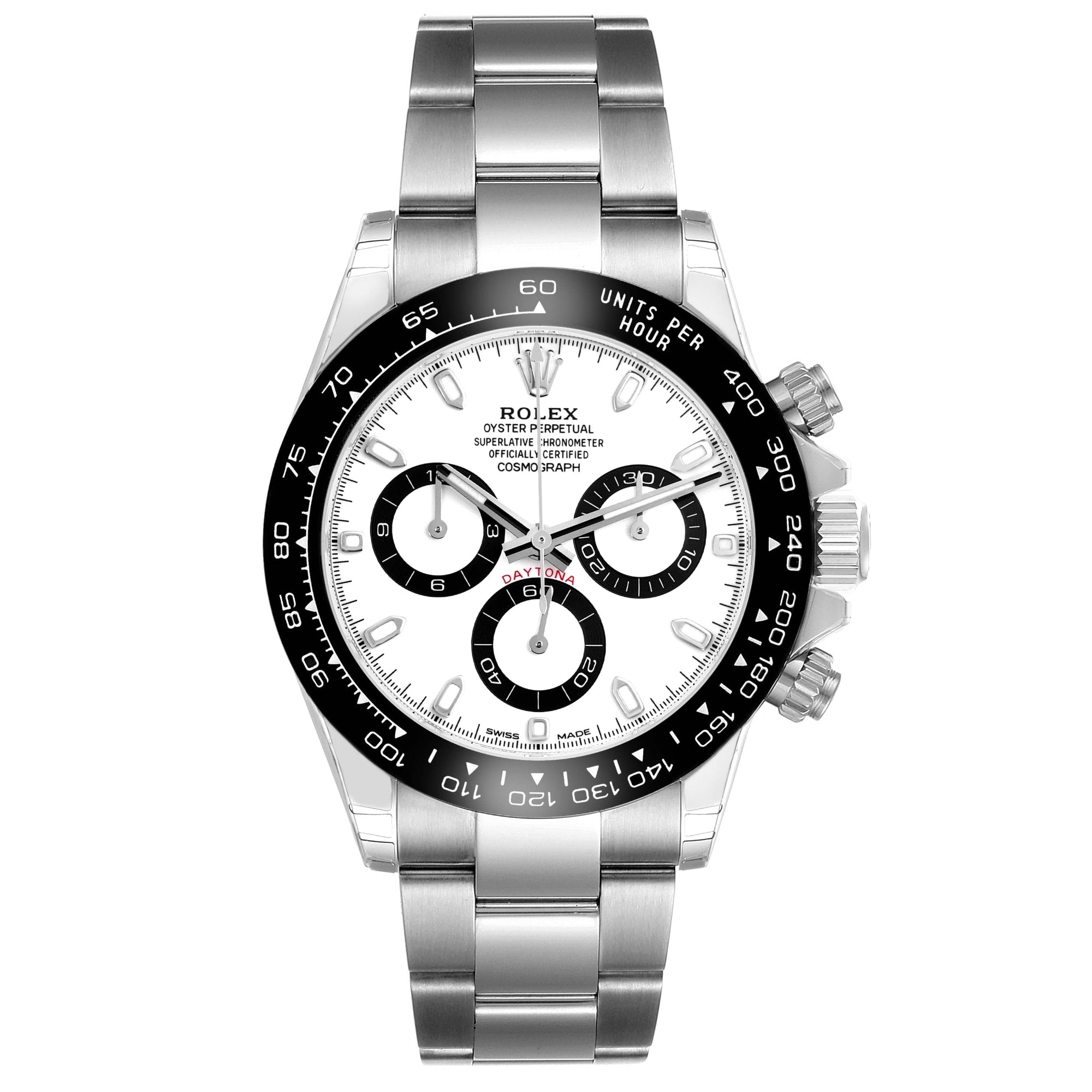 ROLEX DAYTONA STAINLESS STEEL 40MM 116500LN | WHITE DIAL | OYSTER BAND | PANDA