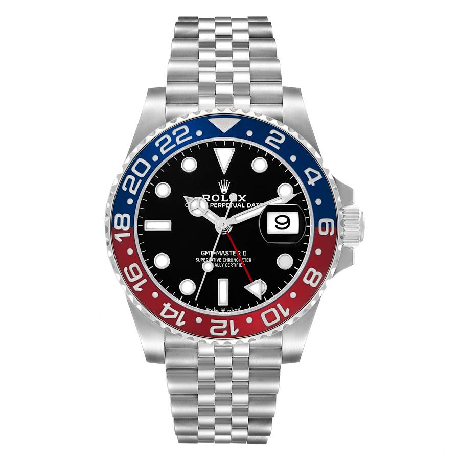 Rolex GMT master II Pepsi 40mm 126710BLRO Black Dial| Ceramic Bezel| Jubilee band |