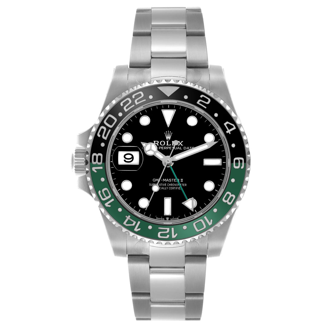ROLEX GMT MASTER II "SPRITE" 126720 | CERAMIC BEZEL| BLACK DIAL | OYSTER BAND