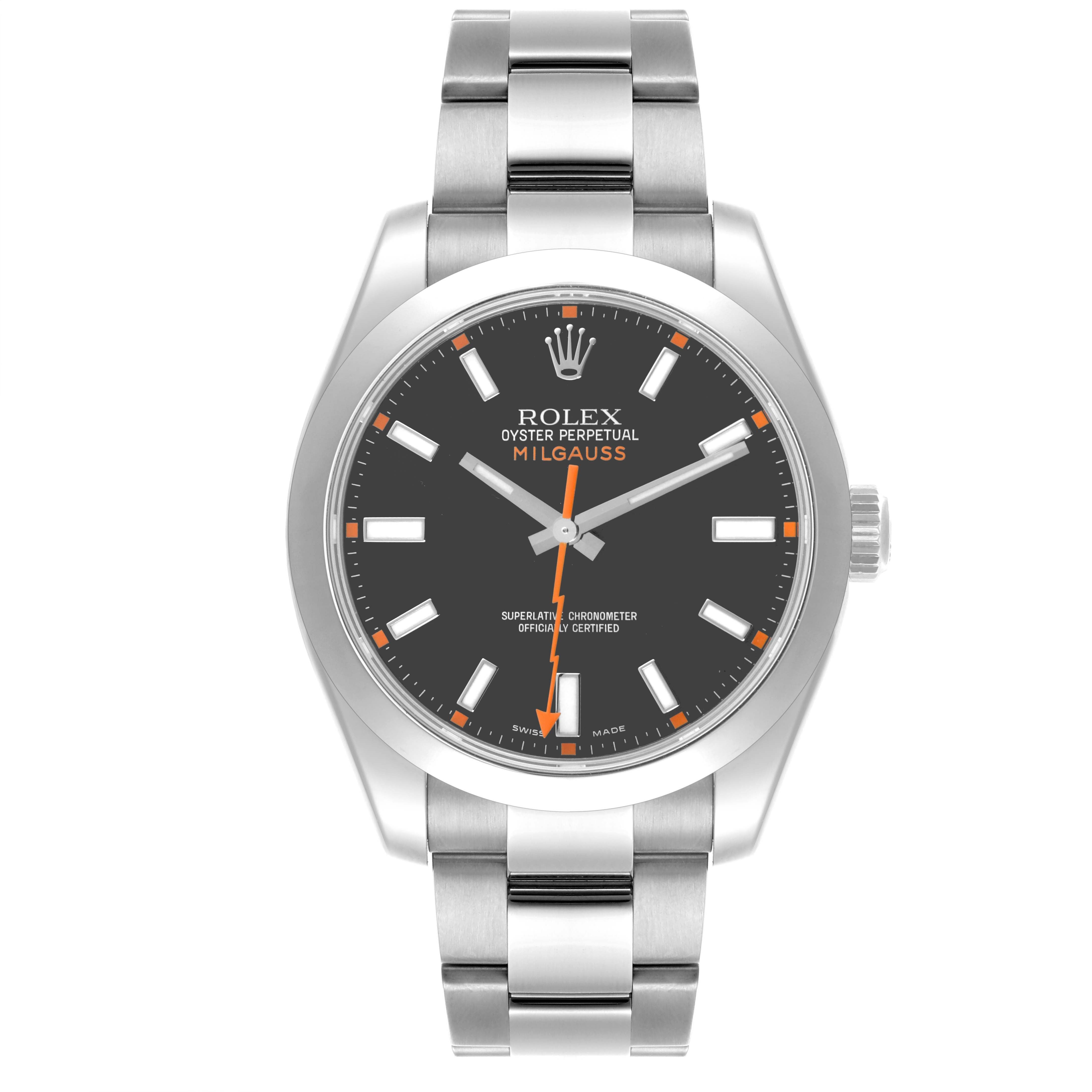 ROLEX MILGAUS STAINLESS STEEL 40MM | BLACK DIAL | OYSTER BAND |