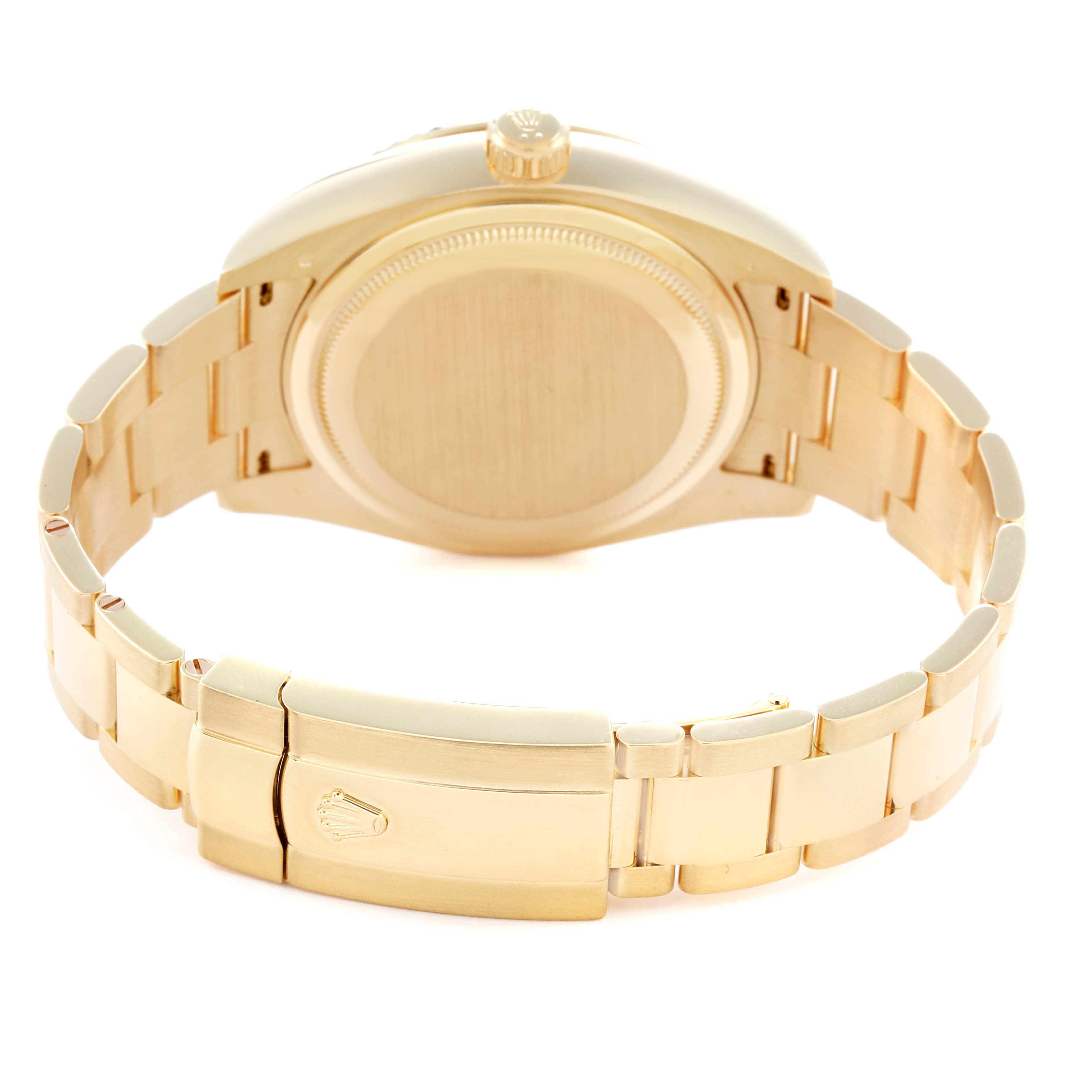 ROLEX SKY-DWELLER YELLOW GOLD 42MM 326938 | WHITE STICK | FLUTED BEZEL | OYSTER BAND