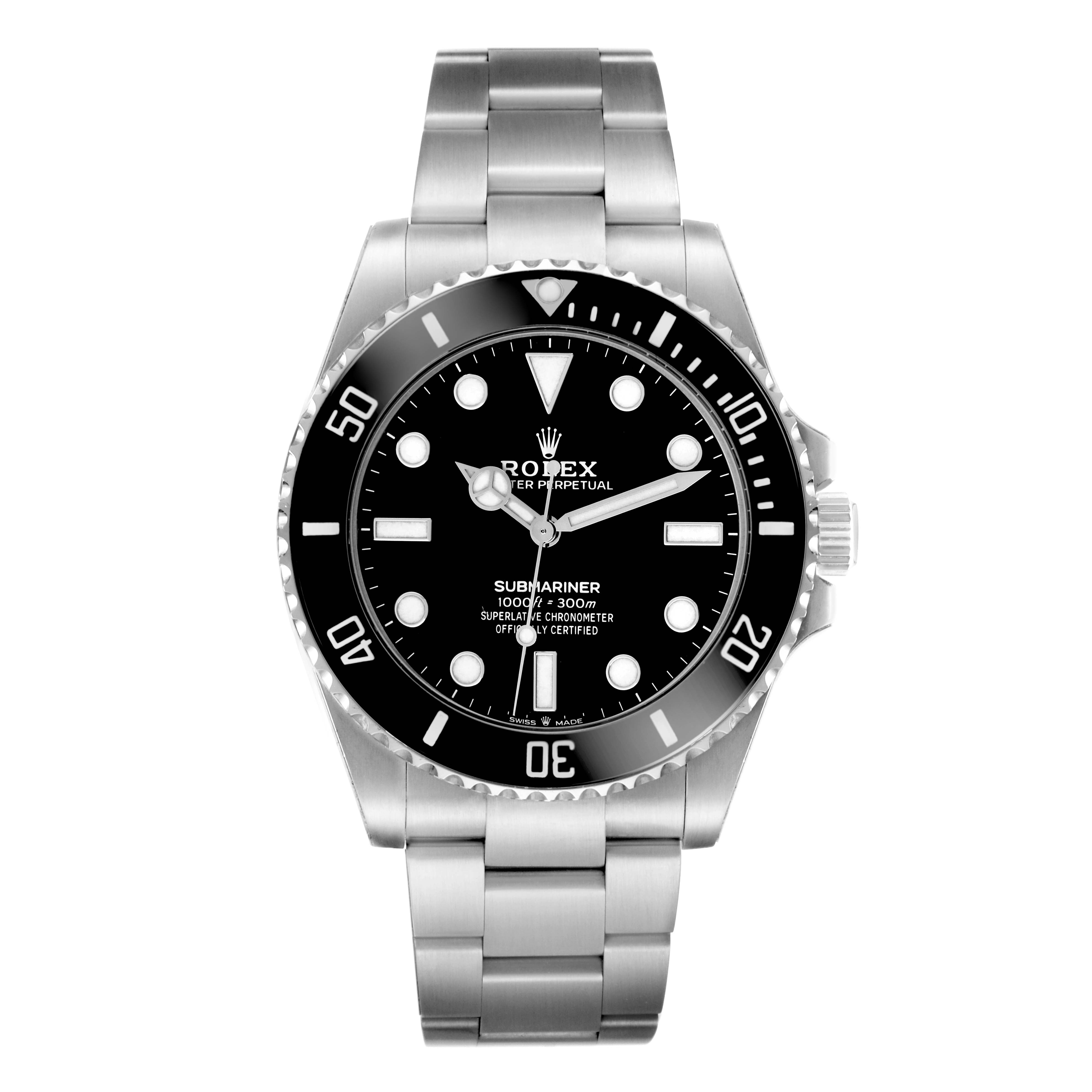 ROLEX SUBMARINER 41MM STAINLESS STEEL 124060 |BLACK DIAL | CERAMIC BEZEL| OYSTER BAND | NO DATE