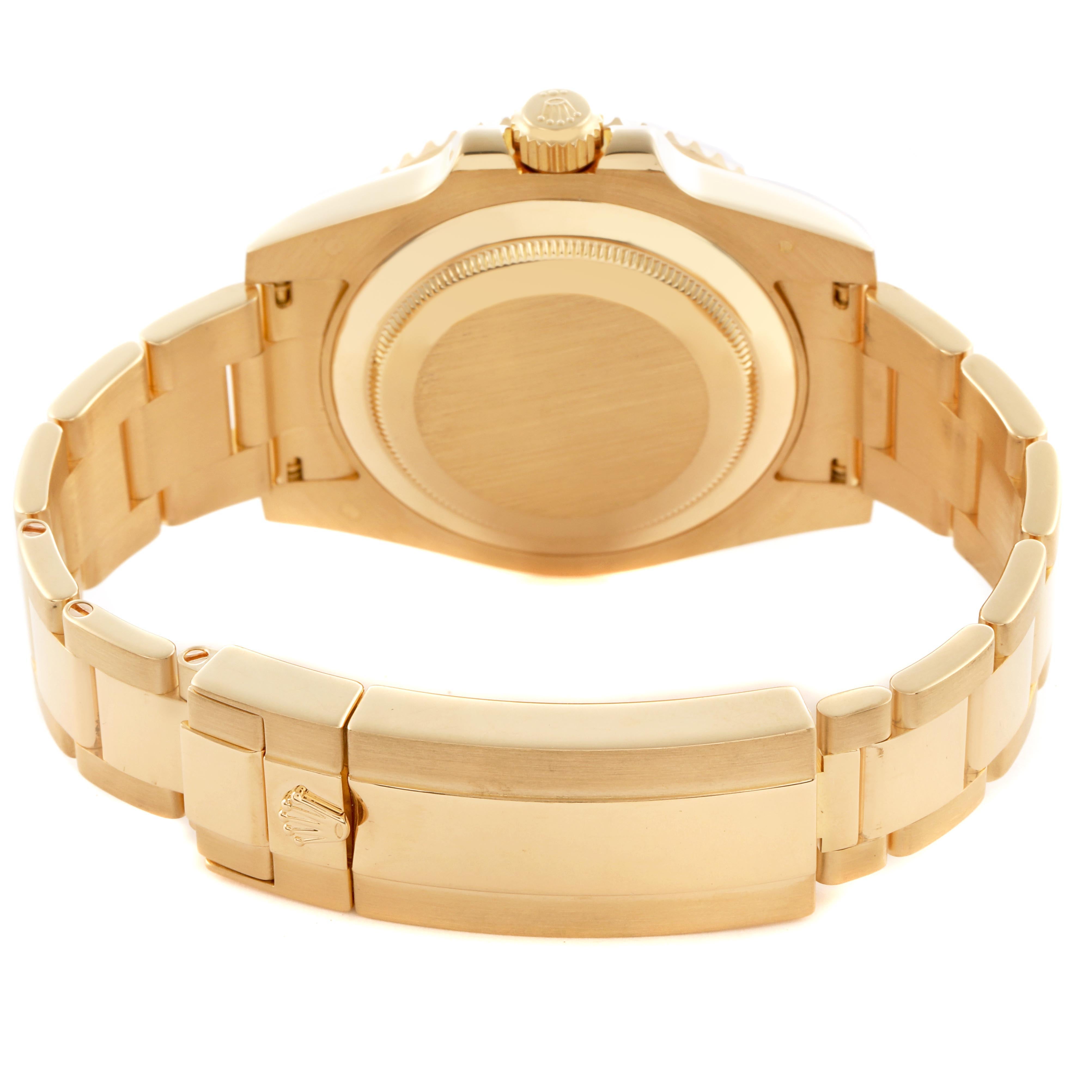 ROLEX SUBMARINER 40MM YELLOW GOLD 116618LB |BLUE CERAMIC BEZEL| BLUE DIAL | OYSTER BAND