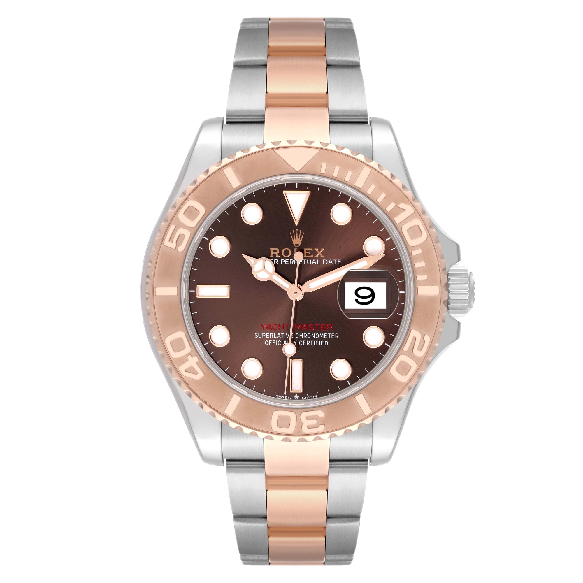 ROLEX YACHT-MASTER 40MM STAINLESS & ROSE GOLD | CHOCOLATE DIAL | OYSTER BAND|