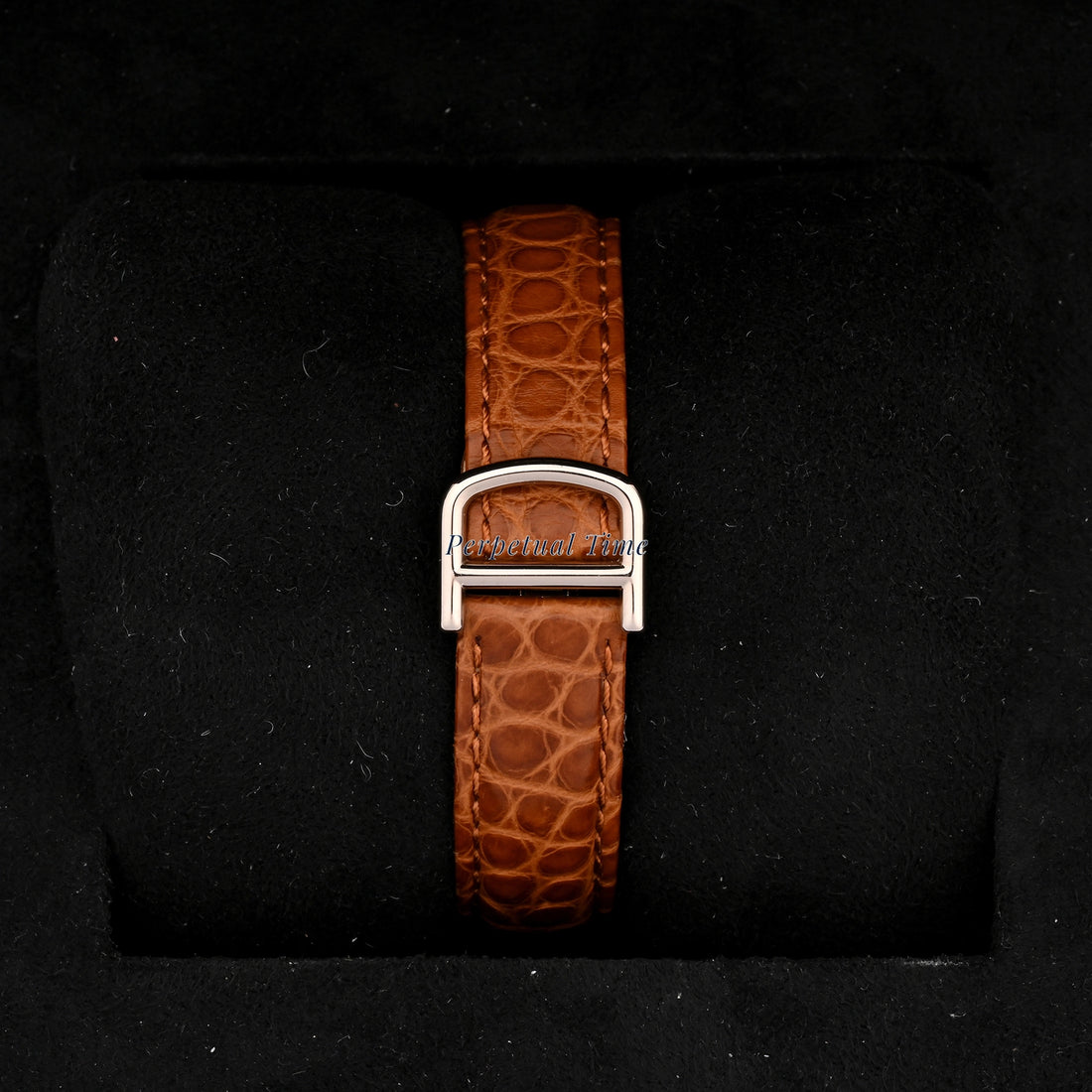 Cartier Tank Basculante White Arabic Dial on Brown Leather wa202751