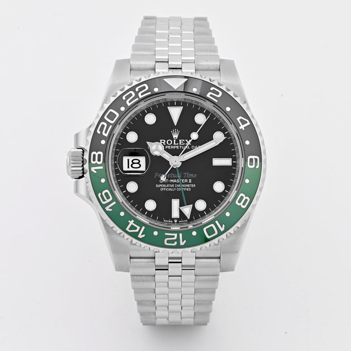 Rolex GMT-Master II "Sprite" Black Dial on Jubilee band 126720VTNR Card 2022