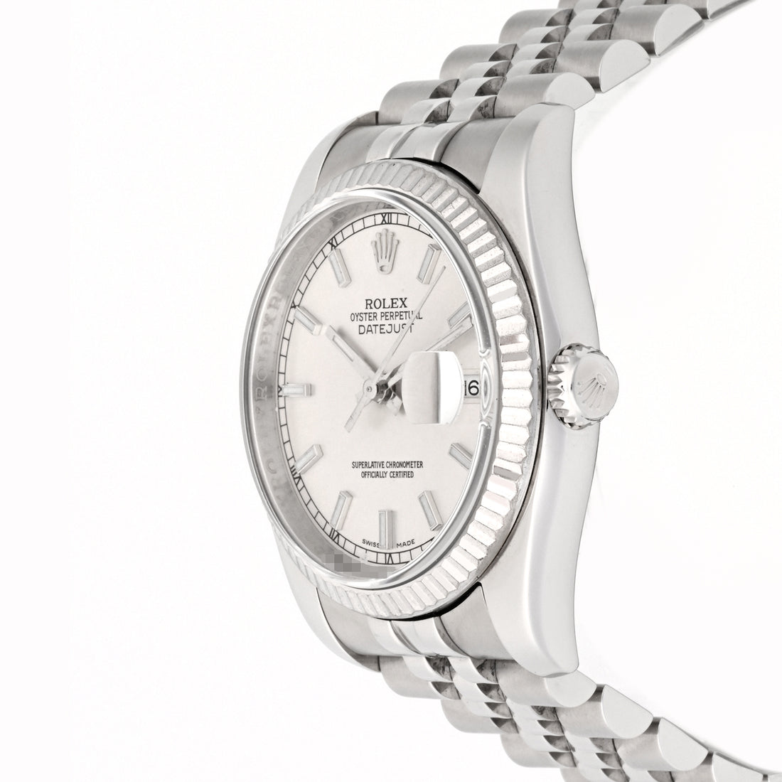 Rolex Datejust 36 Stainless Steel Silver Stick Dial on Jubilee 116234