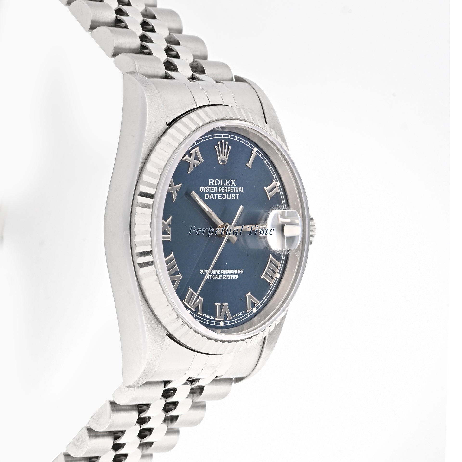 Rolex Datejust 36 Blue roman Dial on Jubilee band 16234 Papers 1995