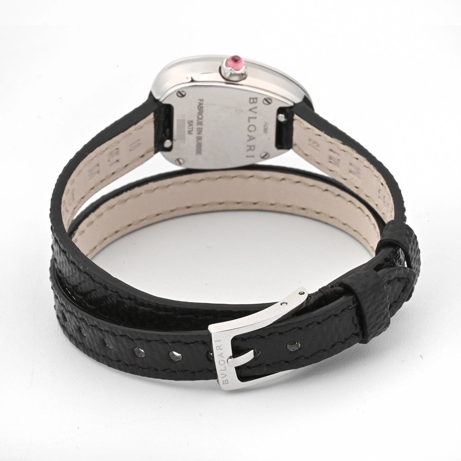 Bvlgari serpenti black dial Dial on leather band 102782